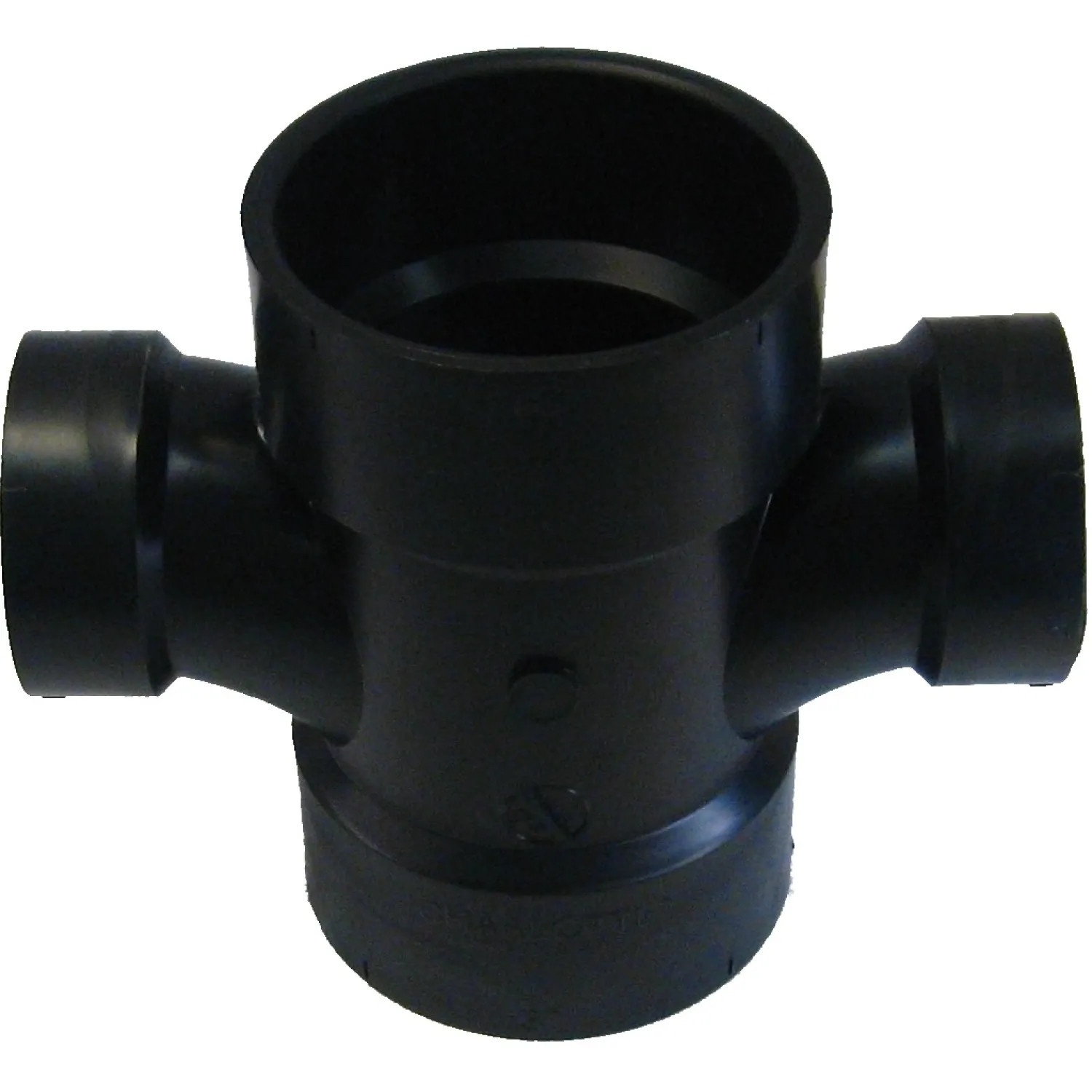 Commodity  3 x 1-1/2 Inch ABS Double Sanitary Tee, ABS Construction