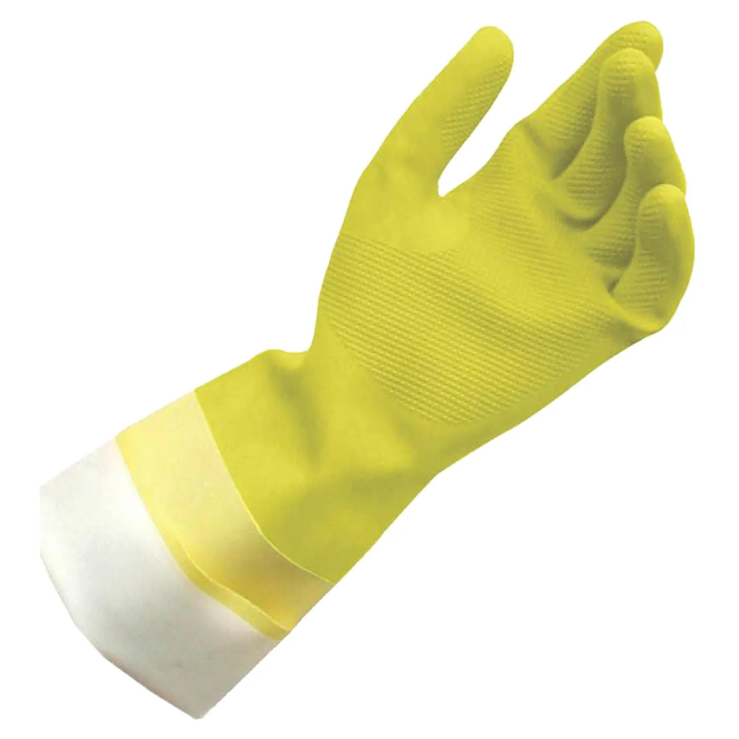 Quickie 12142TRIRM Quickie 12142TRIRM Gloves, Yellow Latex, Large