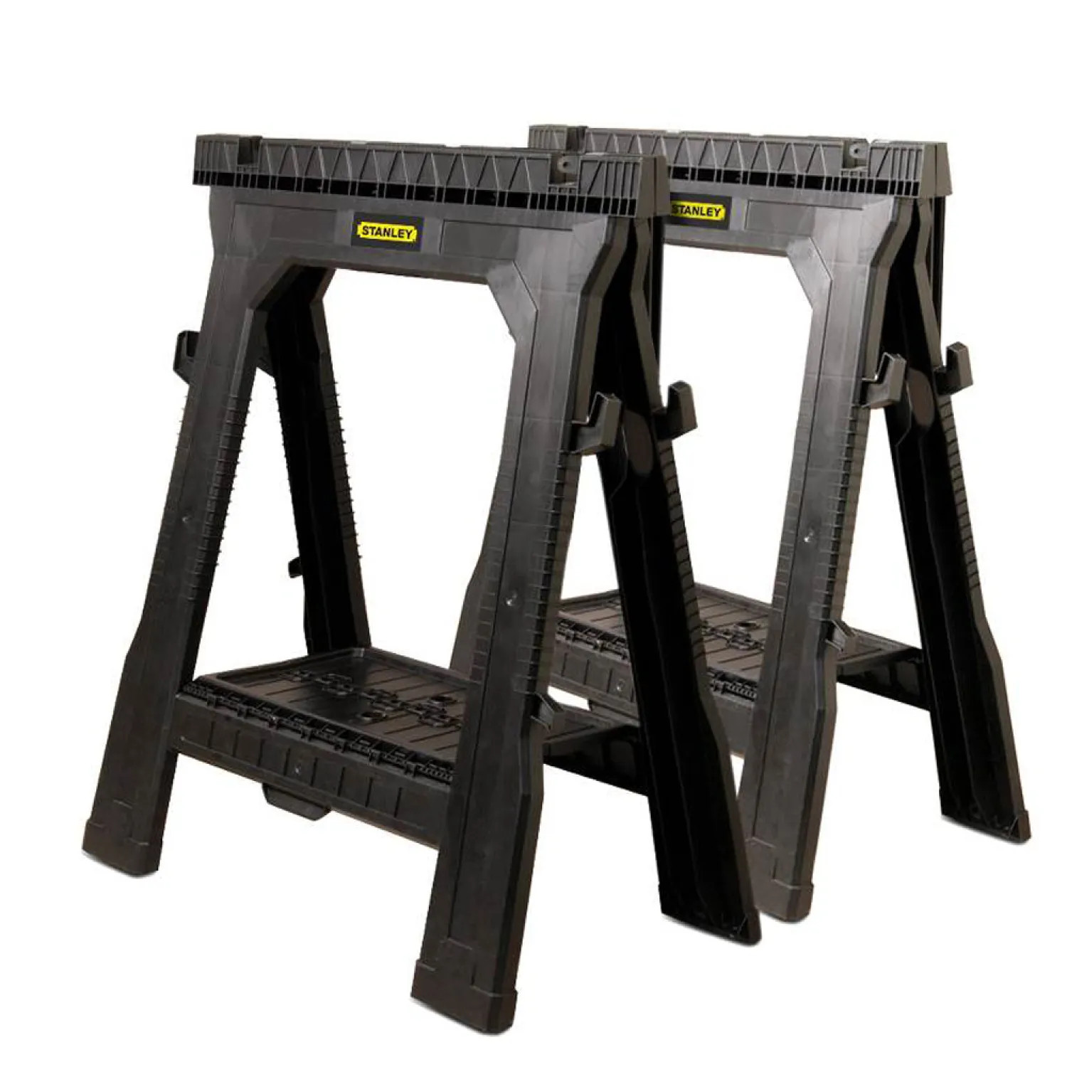 Stanley 060864R FatMax 060864R Twin Pack Folding Saw Horse, 1000 lb, 31-1/2