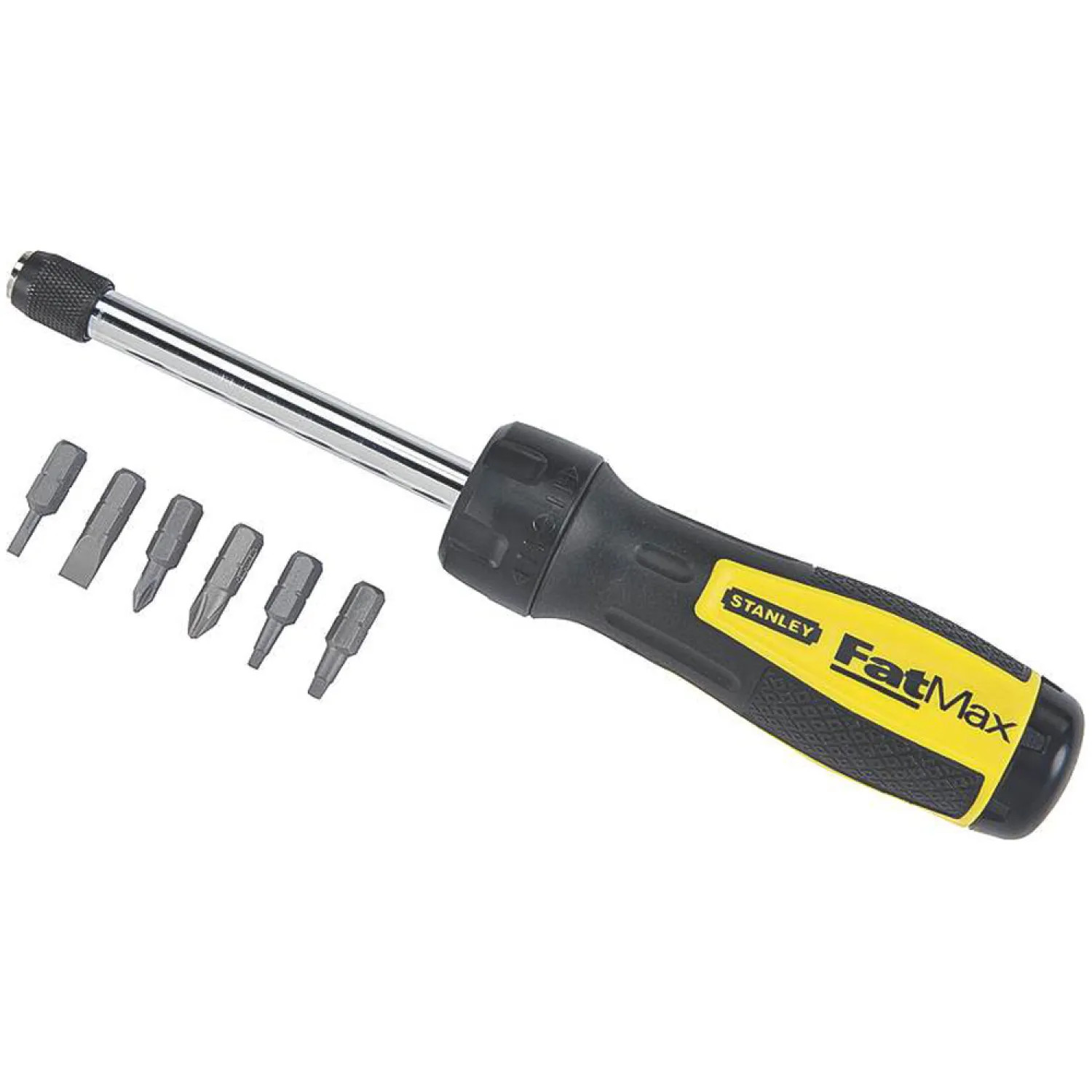 Stanley 69-189 FatMax 69-189 6-In-1 Multi-Bit Ratcheting ScreWoodriver, 8-3/4