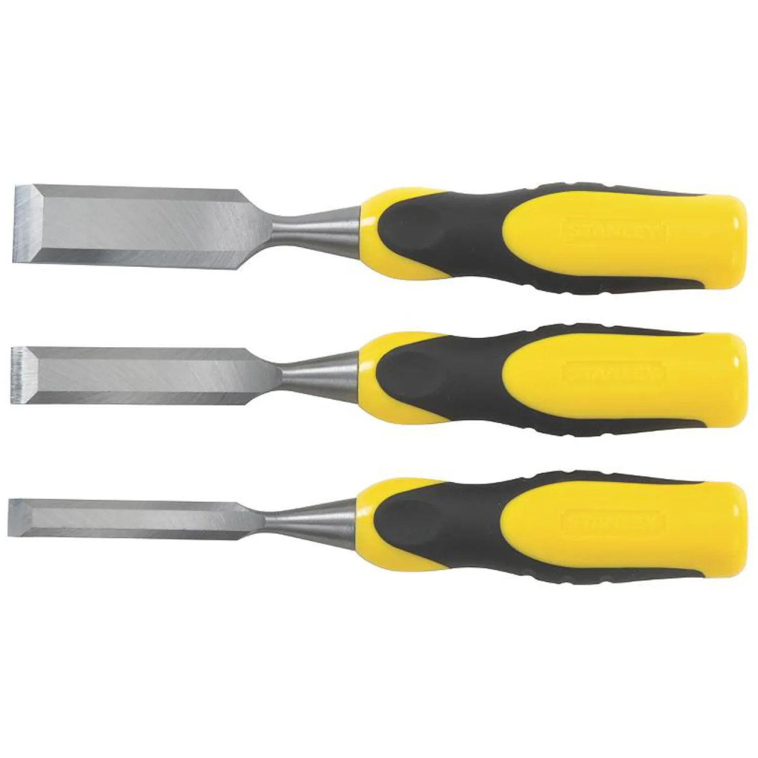 Stanley 16-300 Stanley 16-300 Wood Chisel Set With Bi-Material Handle, 3 Pieces, 9