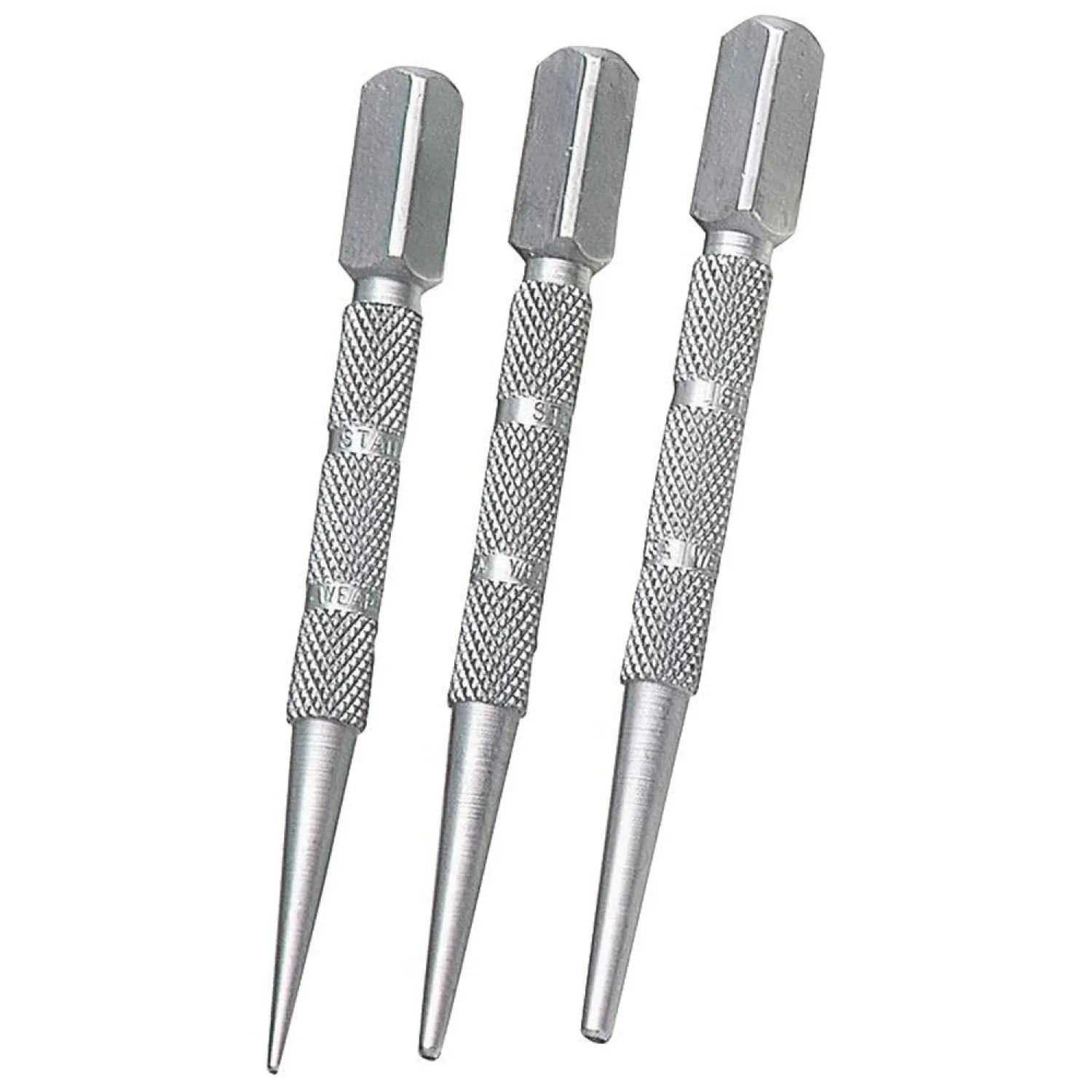Stanley 58-230 Stanley 58-230 Square Head Nail Set, 3 Pieces, 4