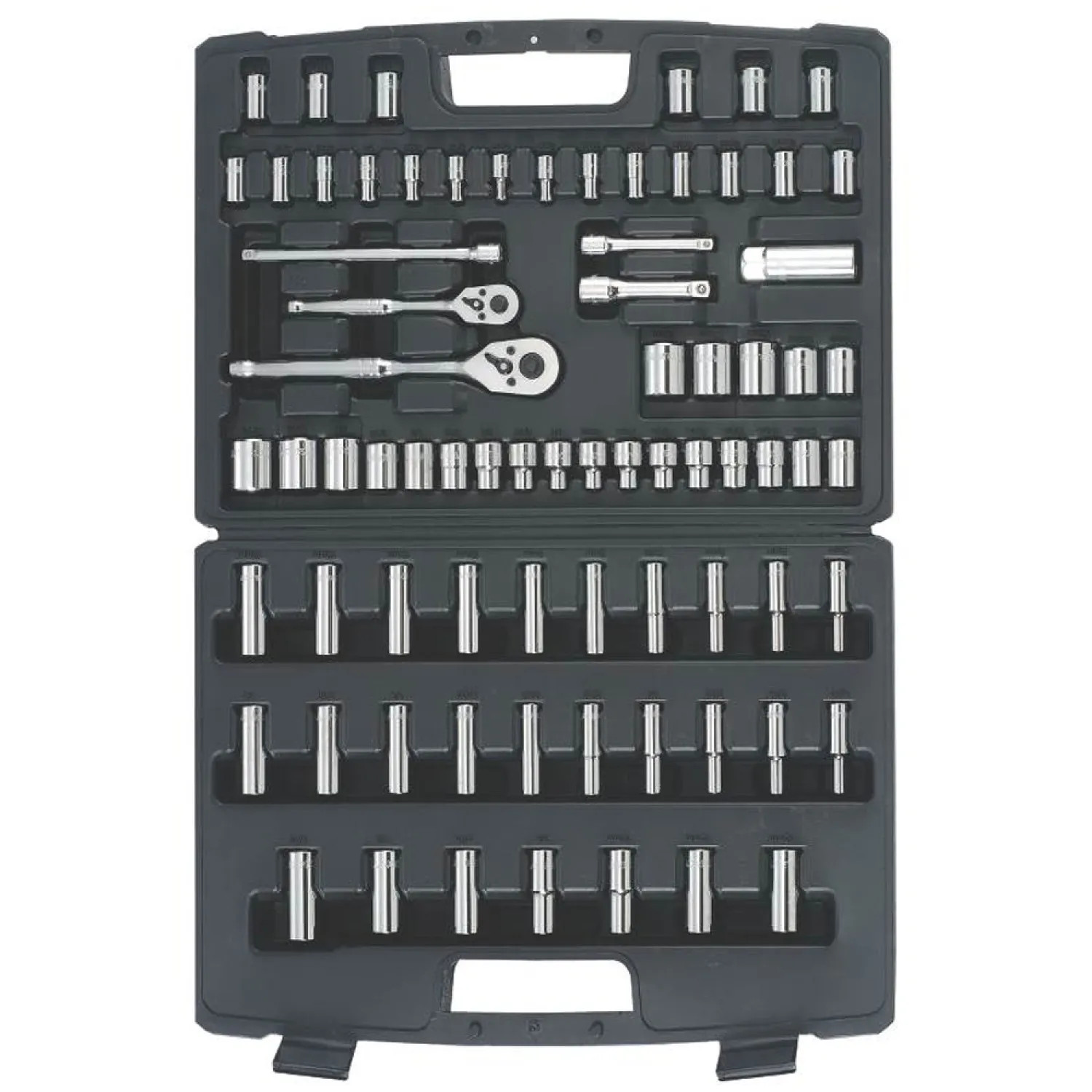 Stanley 96-010 Stanley 96-010 Mechanics\' Tool Set, 75 Pieces, Chrome Vanadium Steel