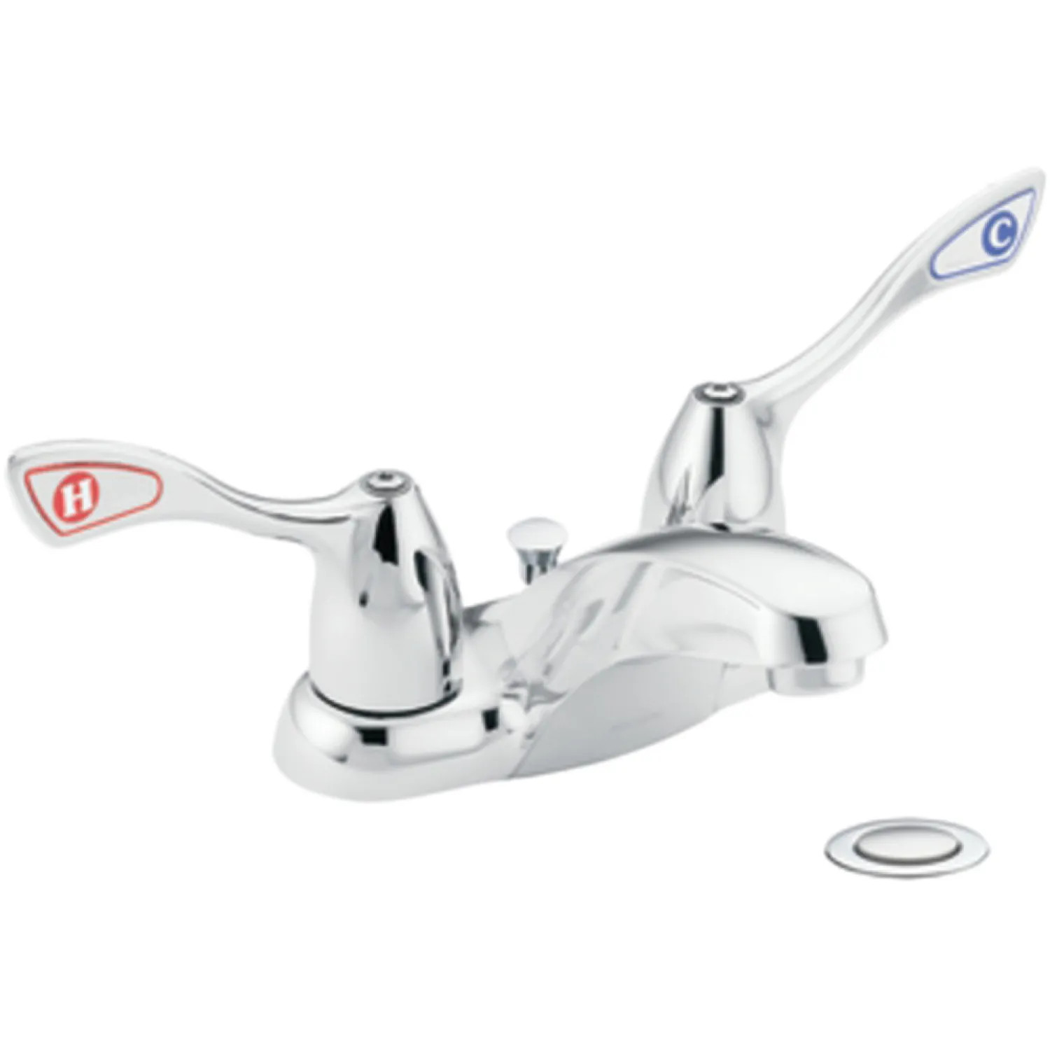 Moen M-Bition Chrome Two Handle Lavatory Faucet, 1/2 in IPS, 1.2 GPM - 8820
