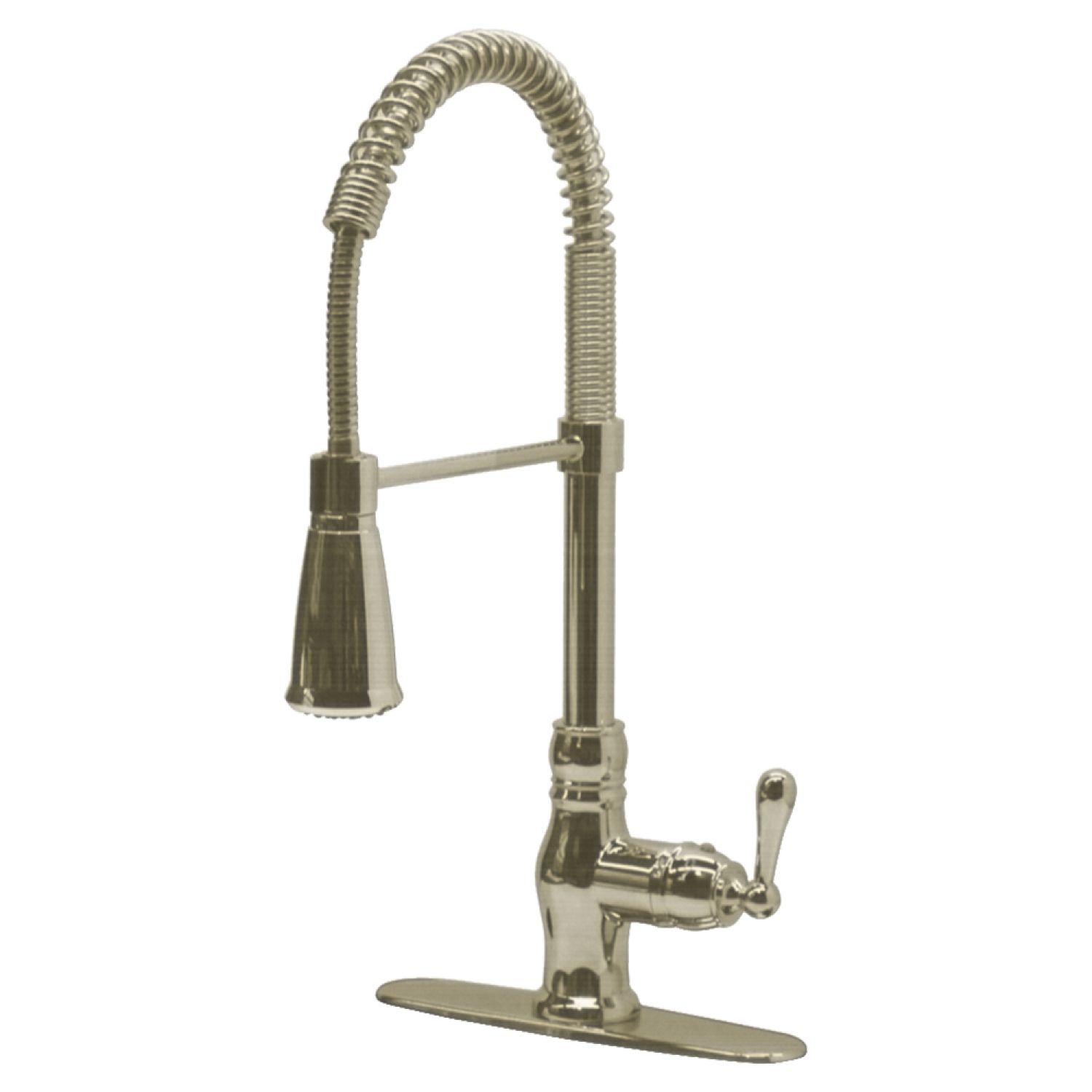 Ultra Faucets UF17103 Ultra Faucets Prime One Handle Semi-Pro Pull-Down Kitchen Faucet, Stainless Steel - UF17103