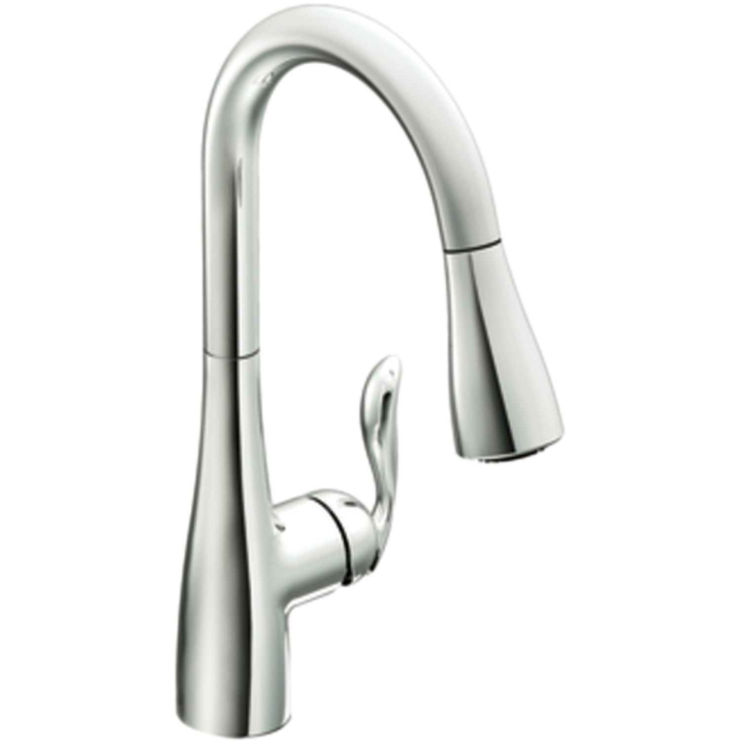 Moen 7594C Moen Arbor Single Handle High Arc Pull-Down Kitchen Faucet, Chrome - 7594C