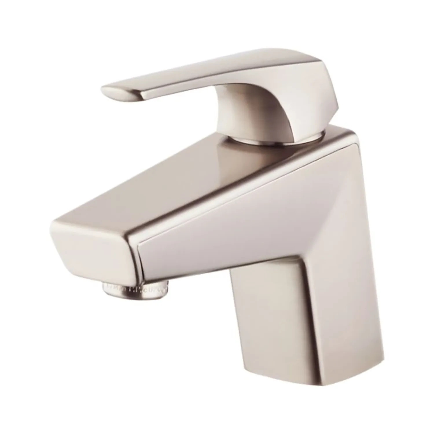 Pfister LG42-LPMK Pfister Arkitek Single-Hole Bathroom Faucet with Push and Seal Drain, Single-Handle, 1.2 GPM, Lever Handle, Pforever Seal, Brushed Nickel - LG42-LPMK