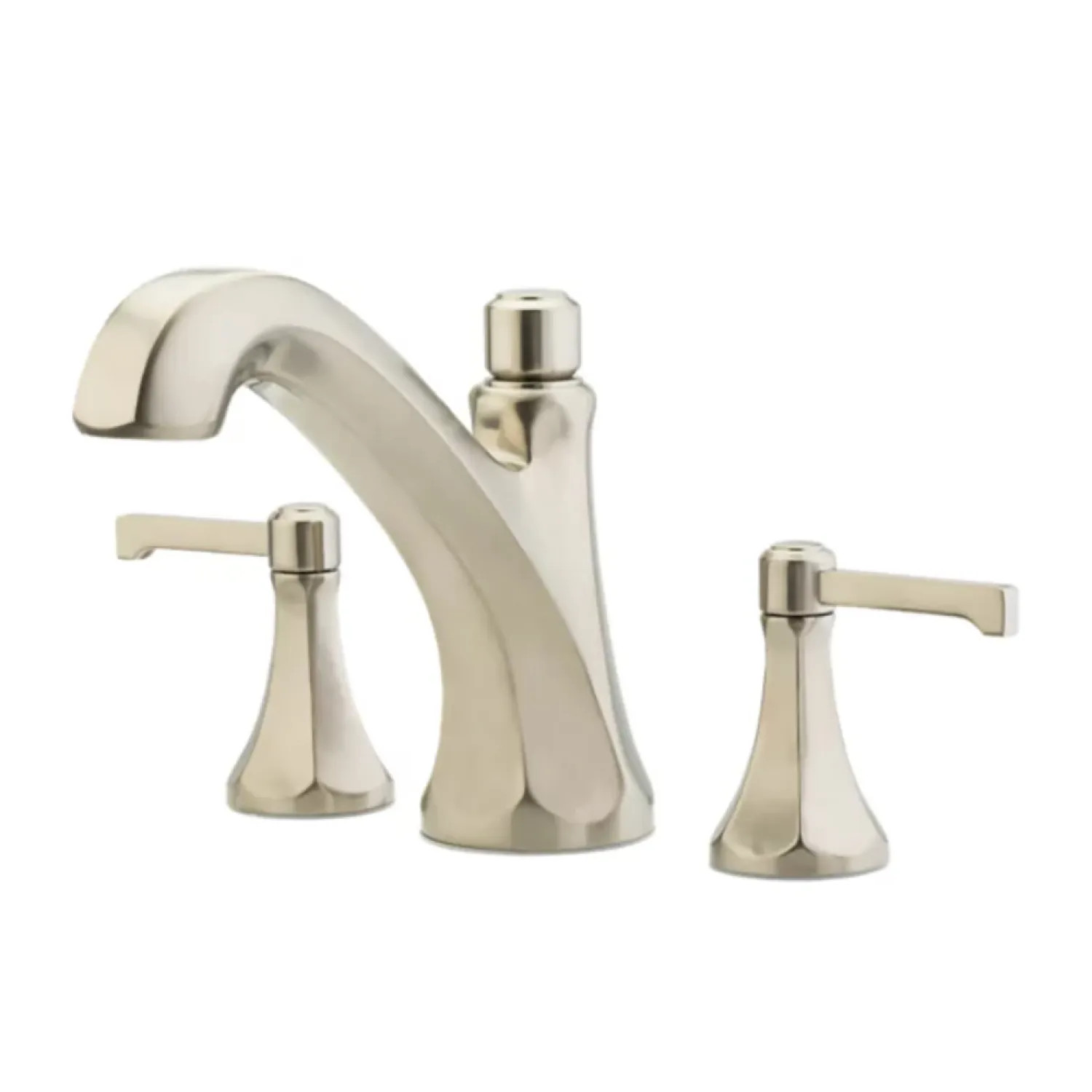 Pfister RT6-5DEK Pfister Arterra Two-Handle Roman Tub Trim, 18 GPM, Lever Handles, Mid-Arc, Metal, Brushed Nickel - RT6-5DEK