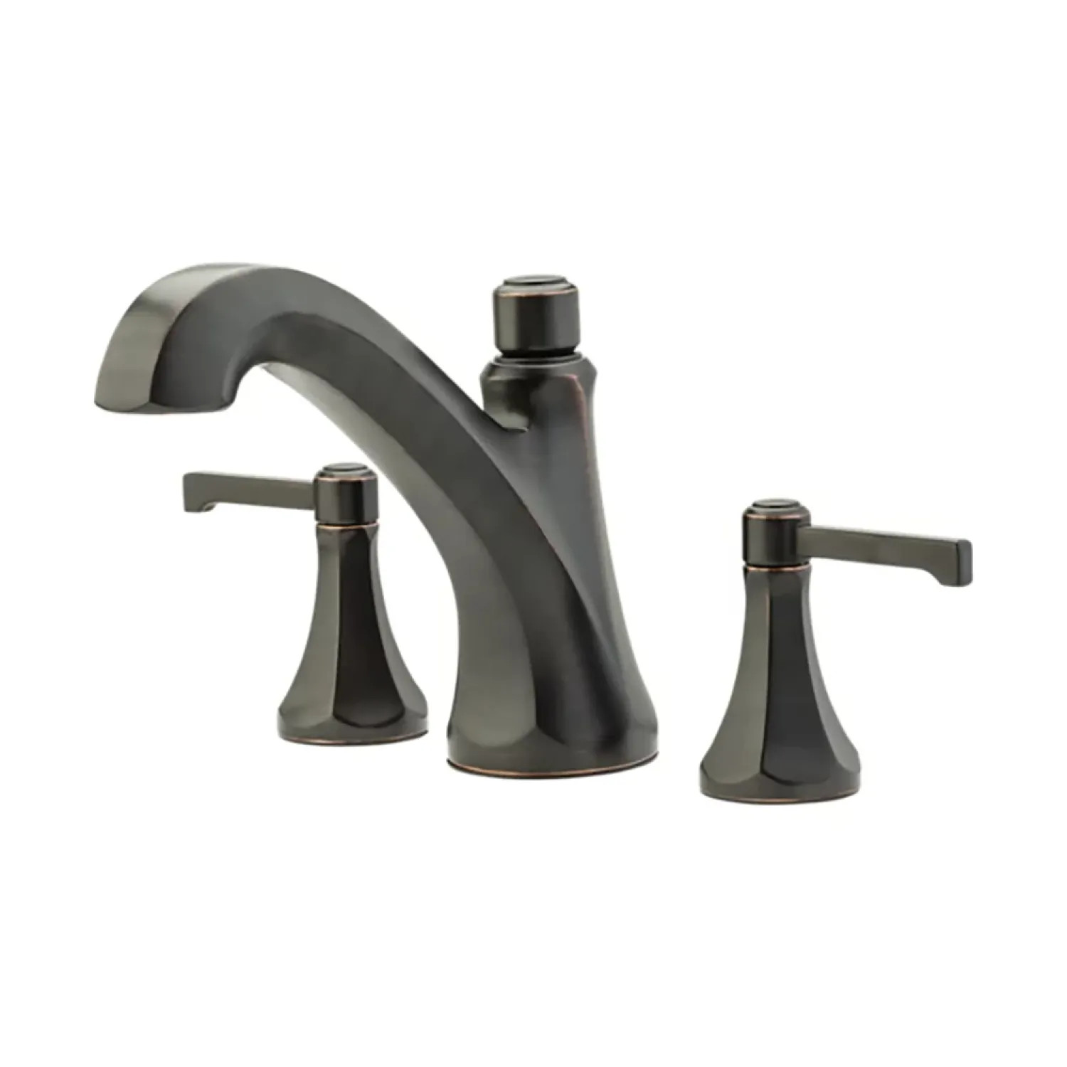 Pfister RT6-5DEY Pfister Arterra Two-Handle Roman Tub Trim, 18 GPM, Lever Handles, Mid-Arc, Metal, Tuscan Bronze - RT6-5DEY