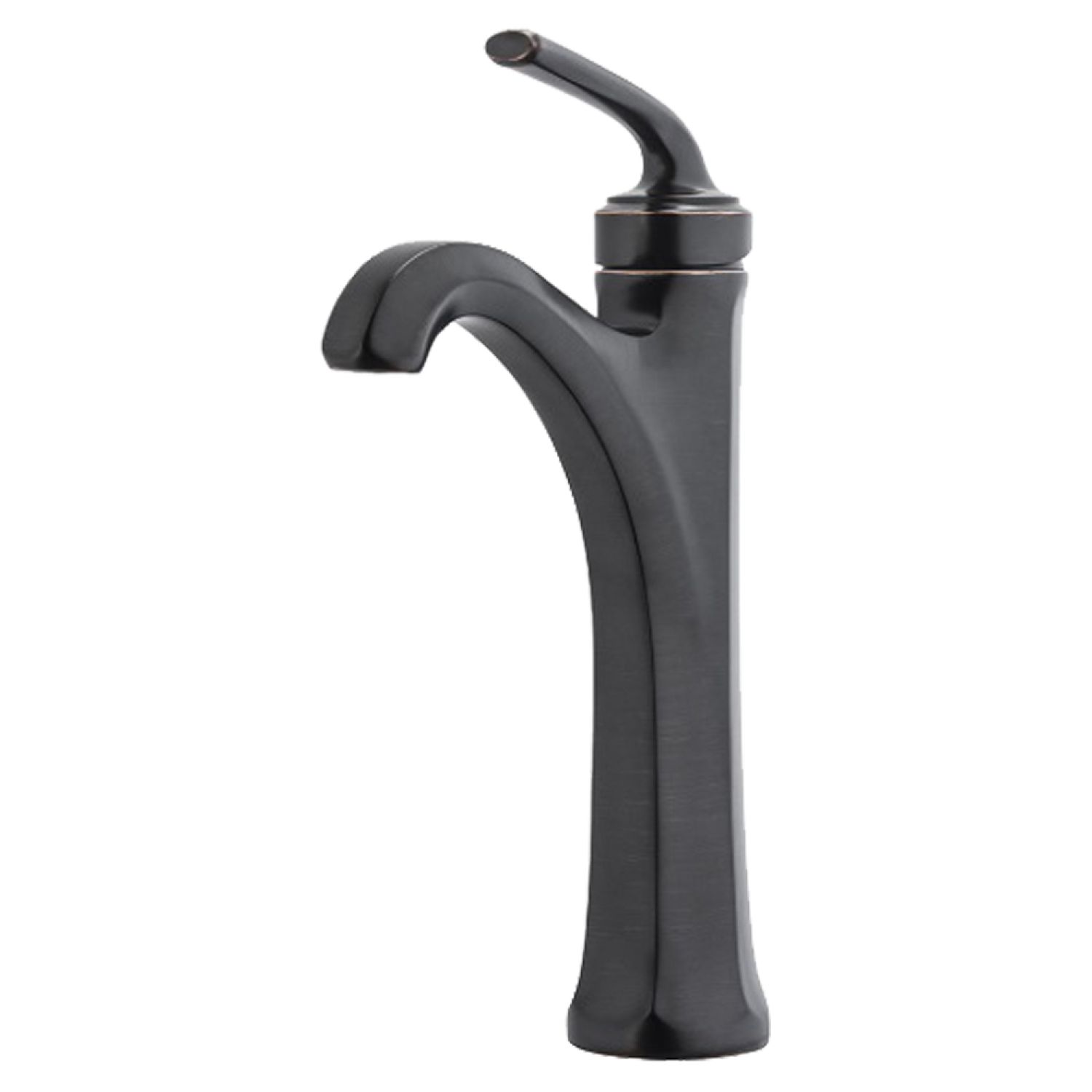Pfister LG40-DE0Y Pfister Arterra Single-Hole Vessel Bathroom Faucet, Single-Handle, 1.2 GPM, Lever Handle, Pfast Connect, Pforever Seal, Less Pop-Up, Tuscan Bronze - LG40-DE0Y