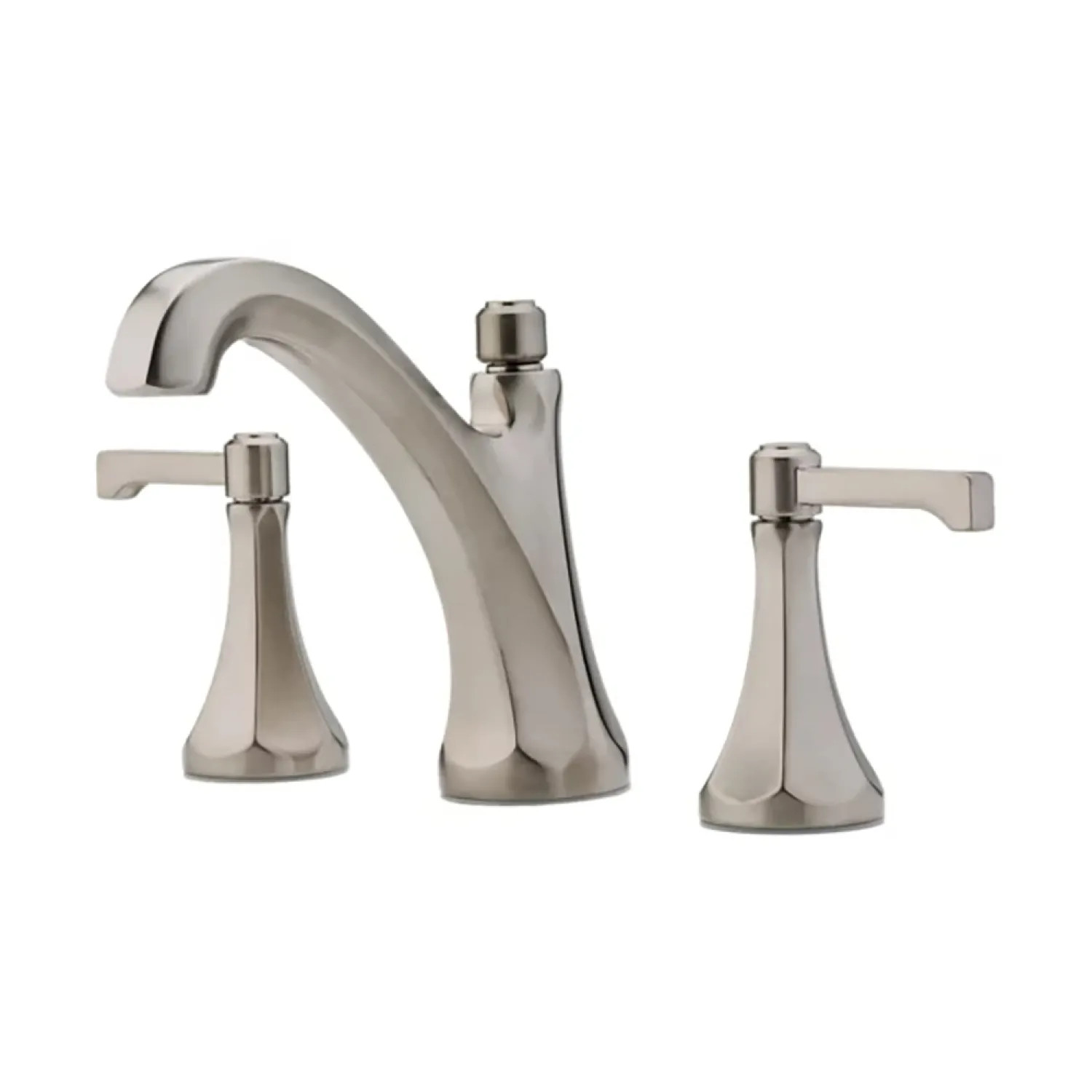 Pfister LG49-DE0K Pfister Arterra Widespread Bathroom Faucet with Metal Pop-Up, Two-Handle, 1.2 GPM, Lever Handle, TiteSeal, Pforever Seal, Brushed Nickel - LG49-DE0K