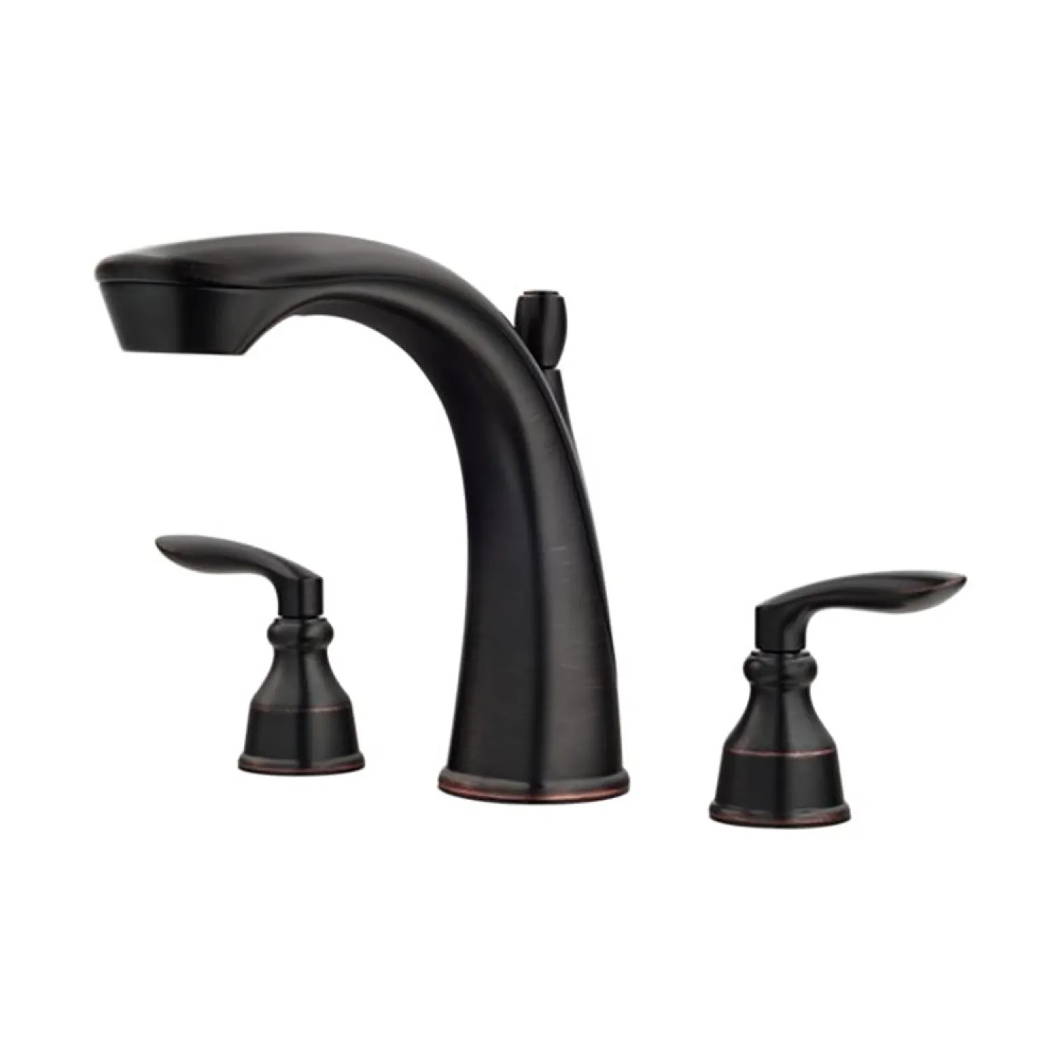 Pfister RT6-5CB1Y Pfister Avalon Two-Handle Roman Tub Faucet Trim, 18 GPM, Lever Handles, High Arc, Metal, Tuscan Bronze - RT6-5CB1Y