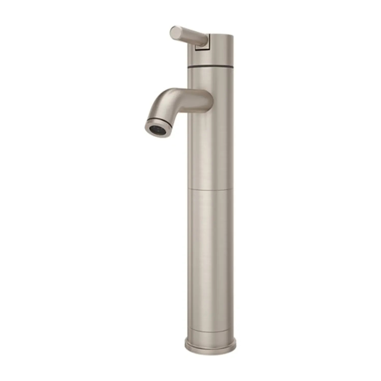 Pfister LG40-NK00 Pfister Contempra Single-Hole Vessel Bathroom Faucet, Single-Handle, 1.2 GPM, Lever Handle, Pforever Seal, Brushed Nickel - LG40-NK00
