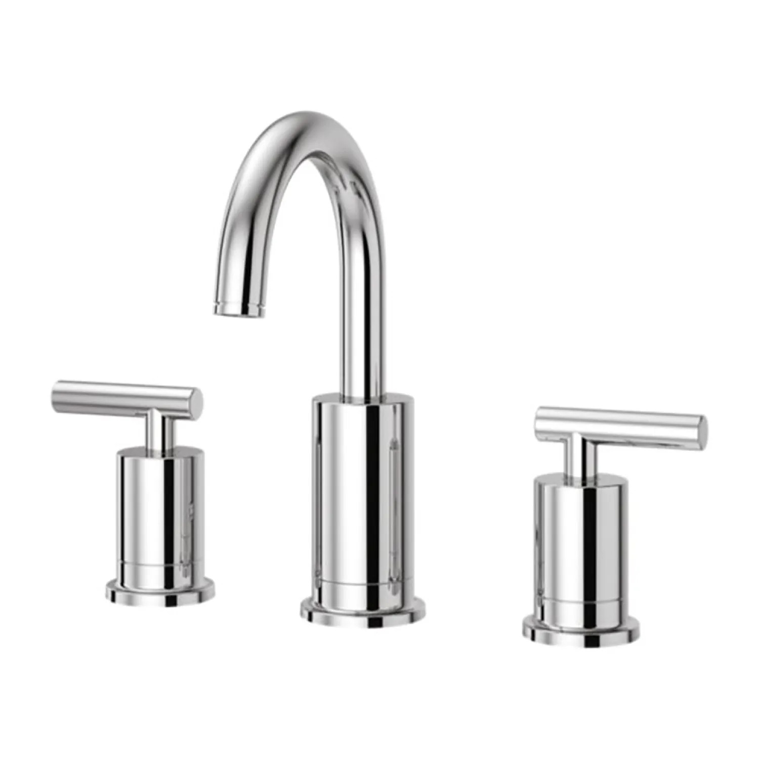 Pfister LG49-NC1C Pfister Contempra Widespread Bathroom Faucet with Metal Pop-Up, Two-Handle, 1.2 GPM, Lever Handle, TiteSeal, Pforever Seal, Polished Chrome - LG49-NC1C