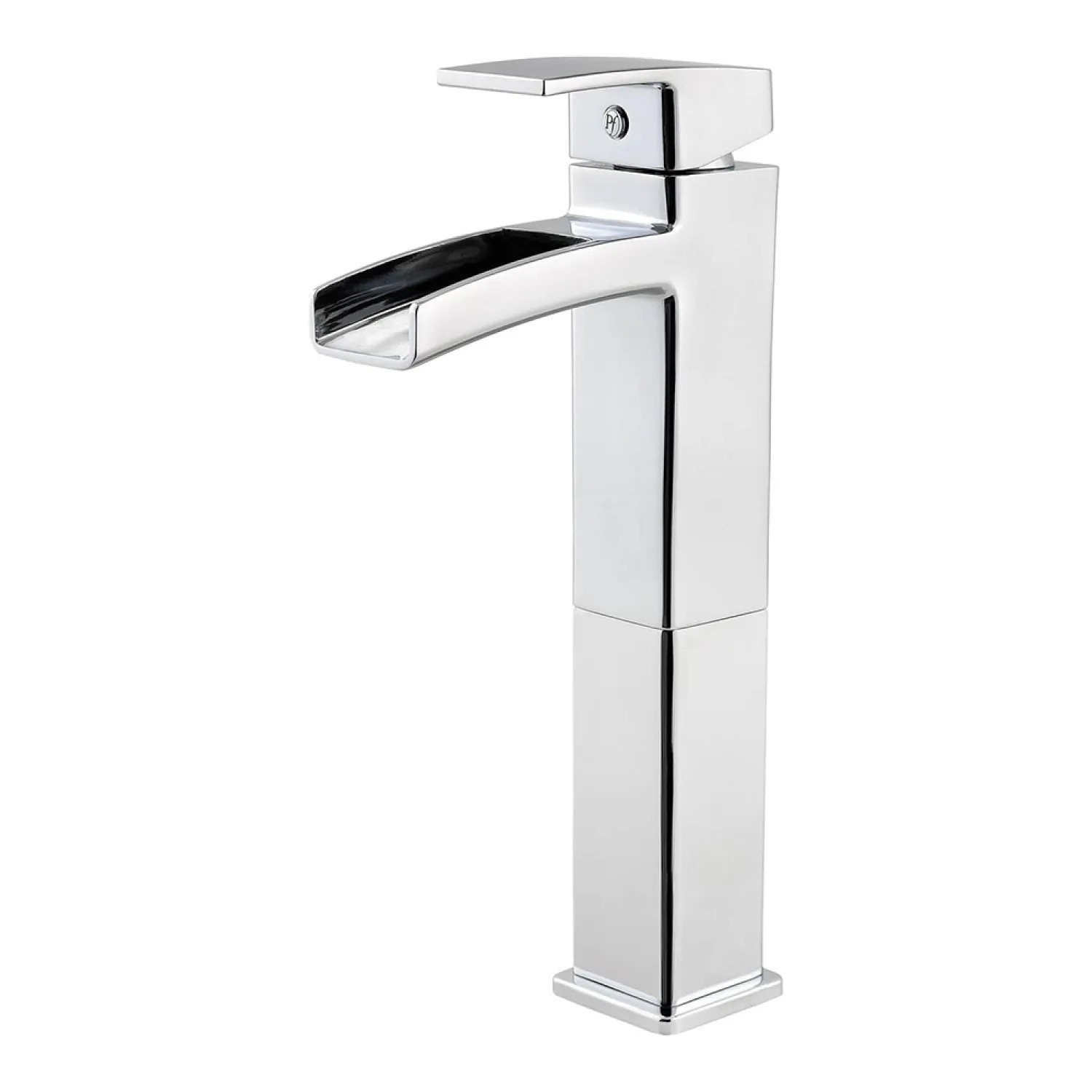 Pfister LG40-DF0C Pfister Kenzo Single-Hole Vessel Bathroom Faucet, Trough Spout, One-Handle, 1.2 GPM, Lever Handle, Less Drain, Polished Chrome - LG40-DF0C