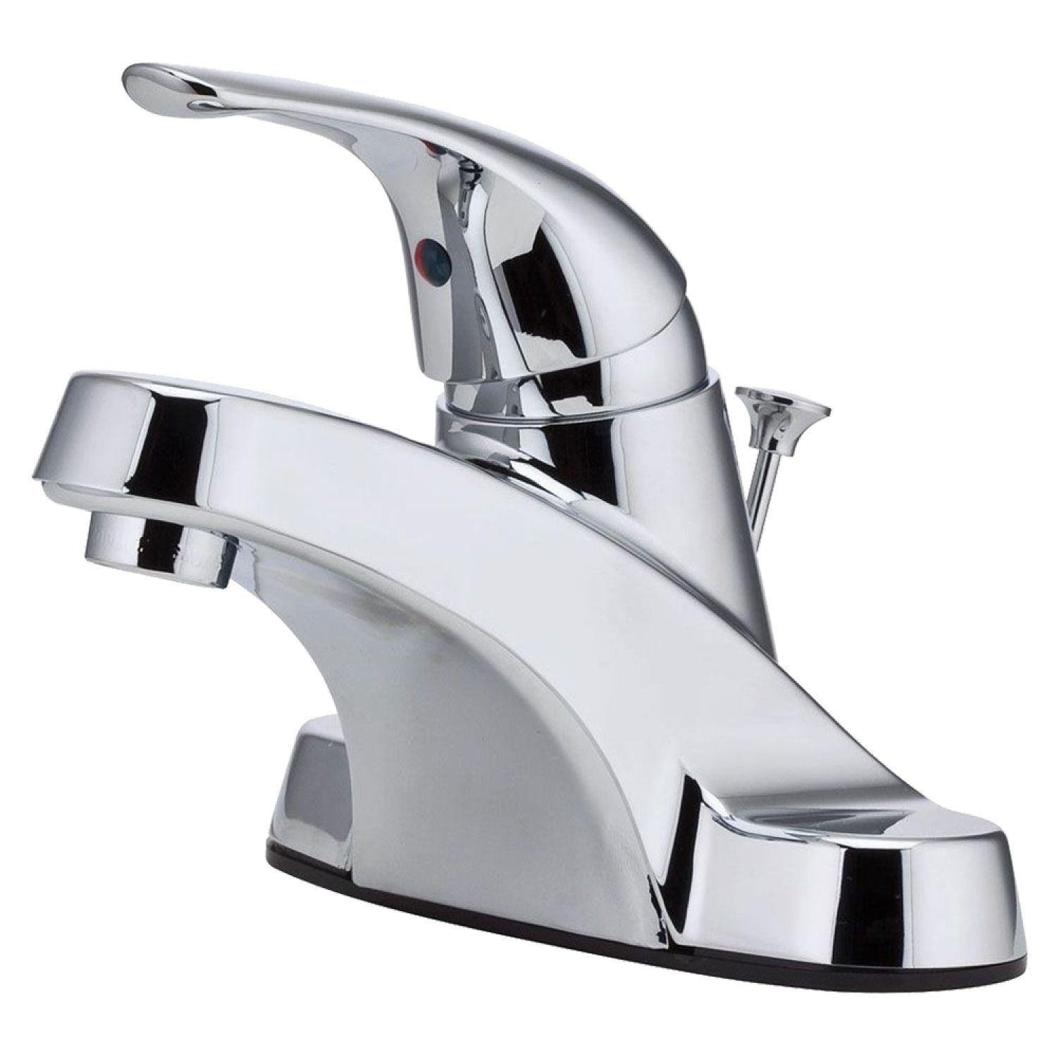 Pfister LG142-8000 Pfister Pfirst Series Centerset Bathroom Faucet with Metal Pop-Up, Single-Handle, 1.2 GPM, Lever Handle, ADA, Polished Chrome -  LG142-8000