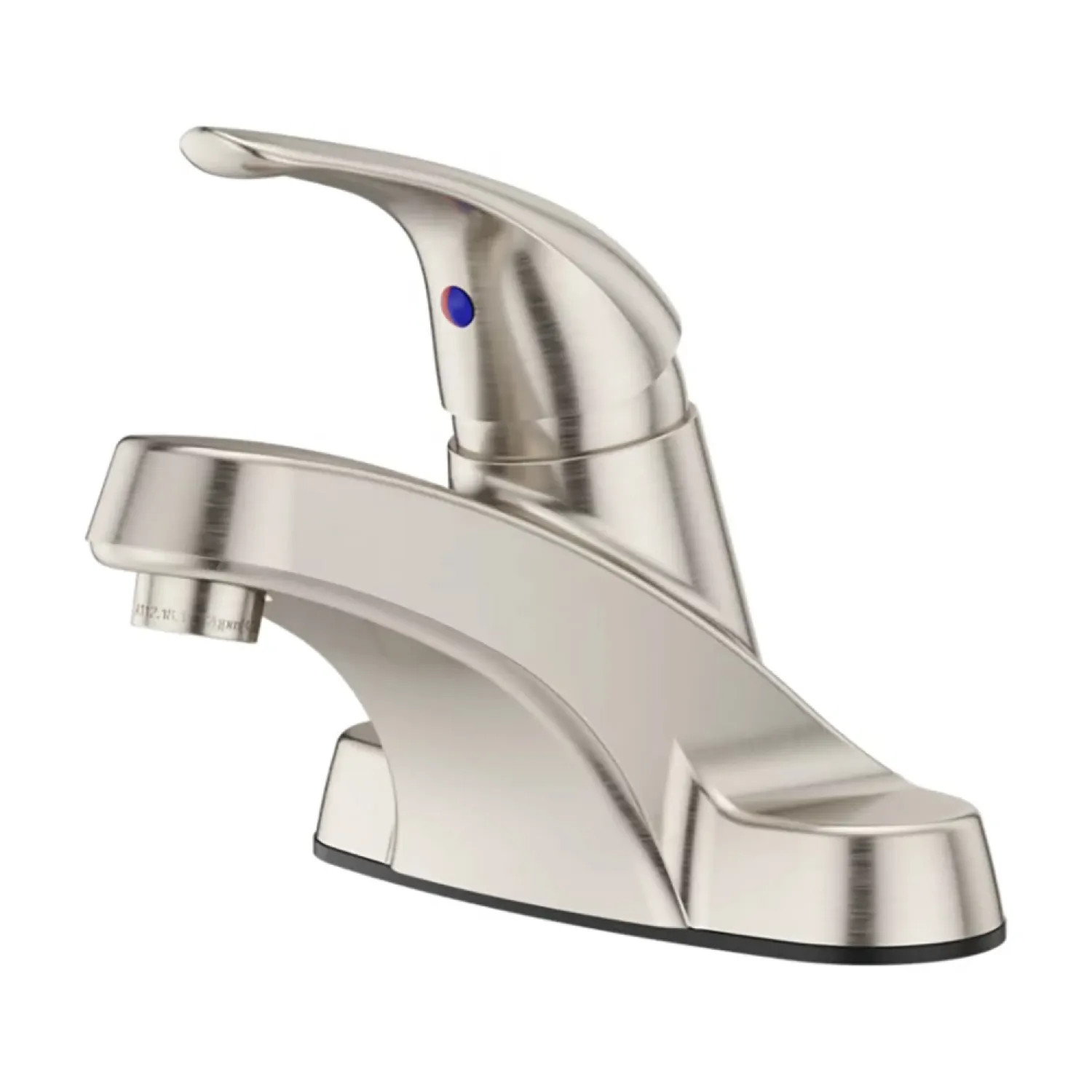 Pfister LG142-800K Pfister Pfirst Series Centerset Bathroom Faucet with Metal Pop-Up, Single-Handle, 1.2 GPM, Lever Handle, ADA, Brushed Nickel - LG142-800K