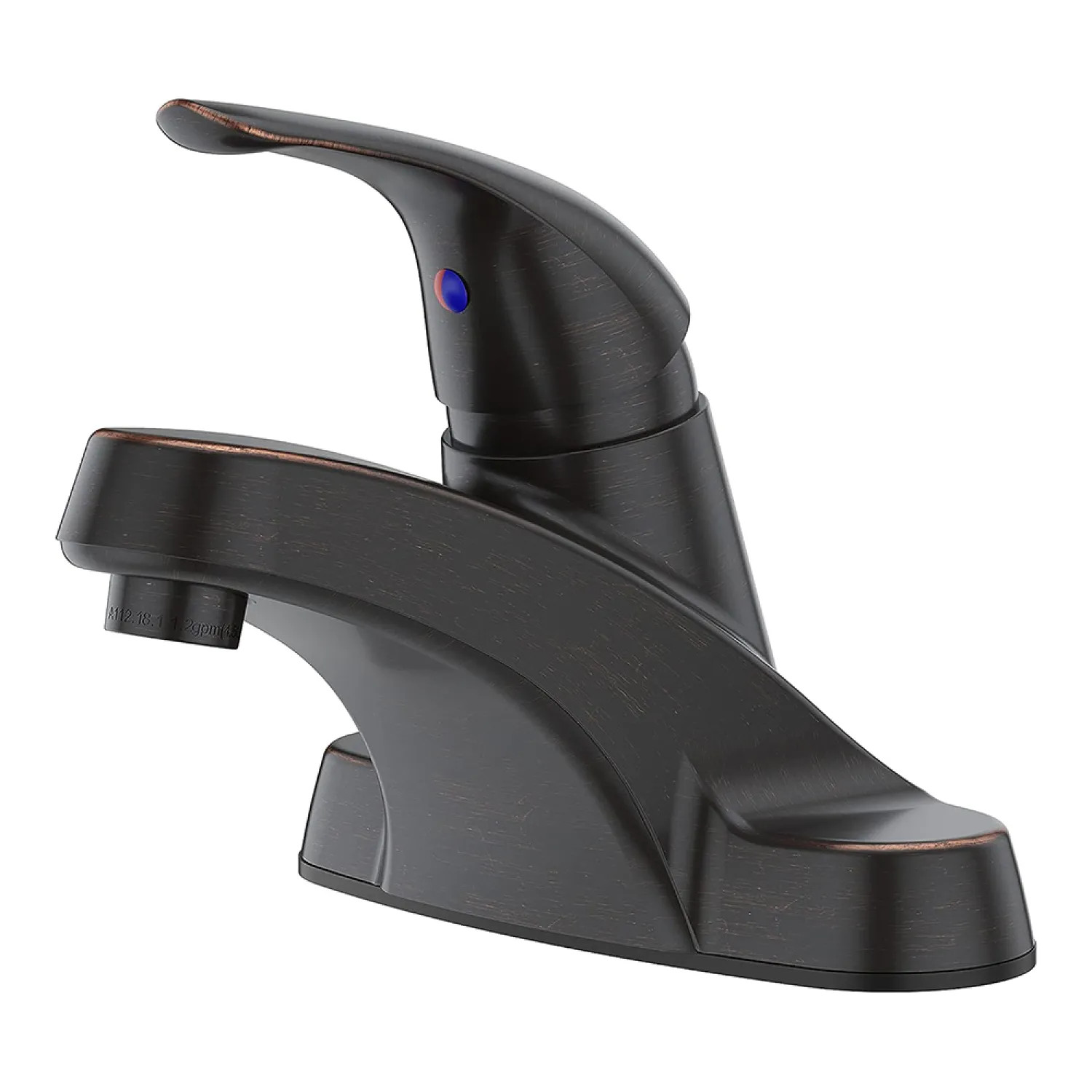 Pfister LG142-800Y Pfister Pfirst Series Centerset Bathroom Faucet with Metal Pop-Up, Single-Handle, 1.2 GPM, Lever Handle, ADA, Tuscan Bronze - LG142-800Y