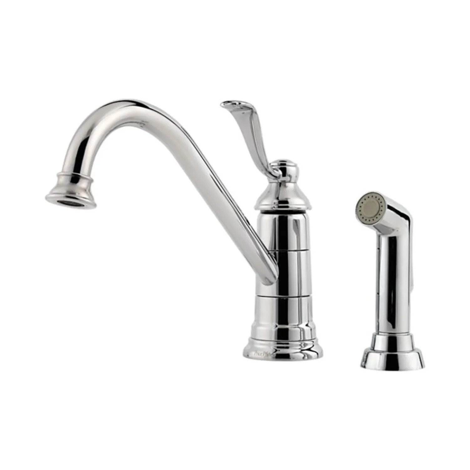 Pfister LG34-4PC0 Pfister Portland Single Handle Kitchen Faucet w/ Spray, Soap Dispenser, Chrome - LG344PC0