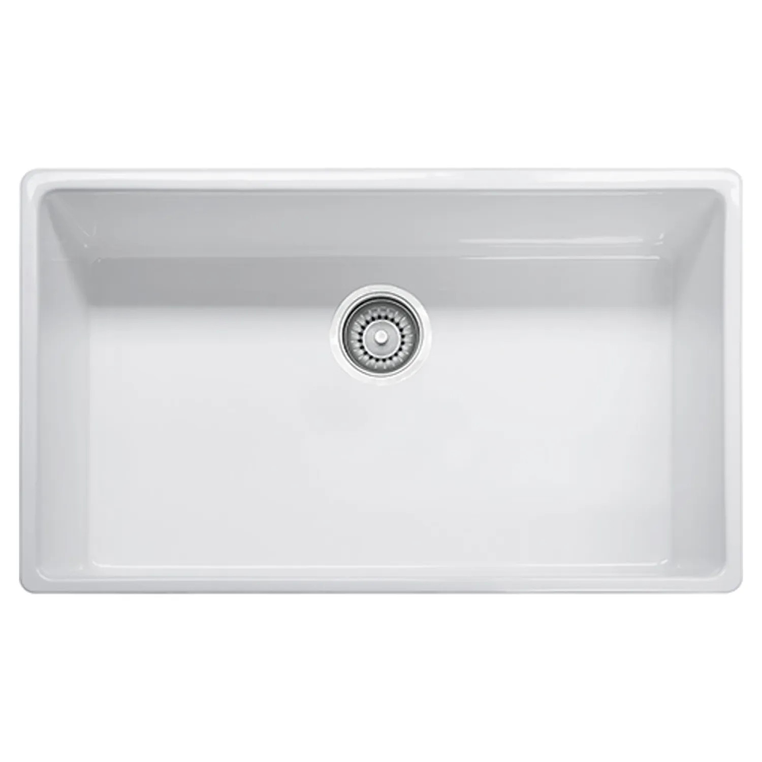 Franke FHK710-33WH Franke FHK710-33WH Single Bowl Apron Front Fireclay Apron Front Sink - White