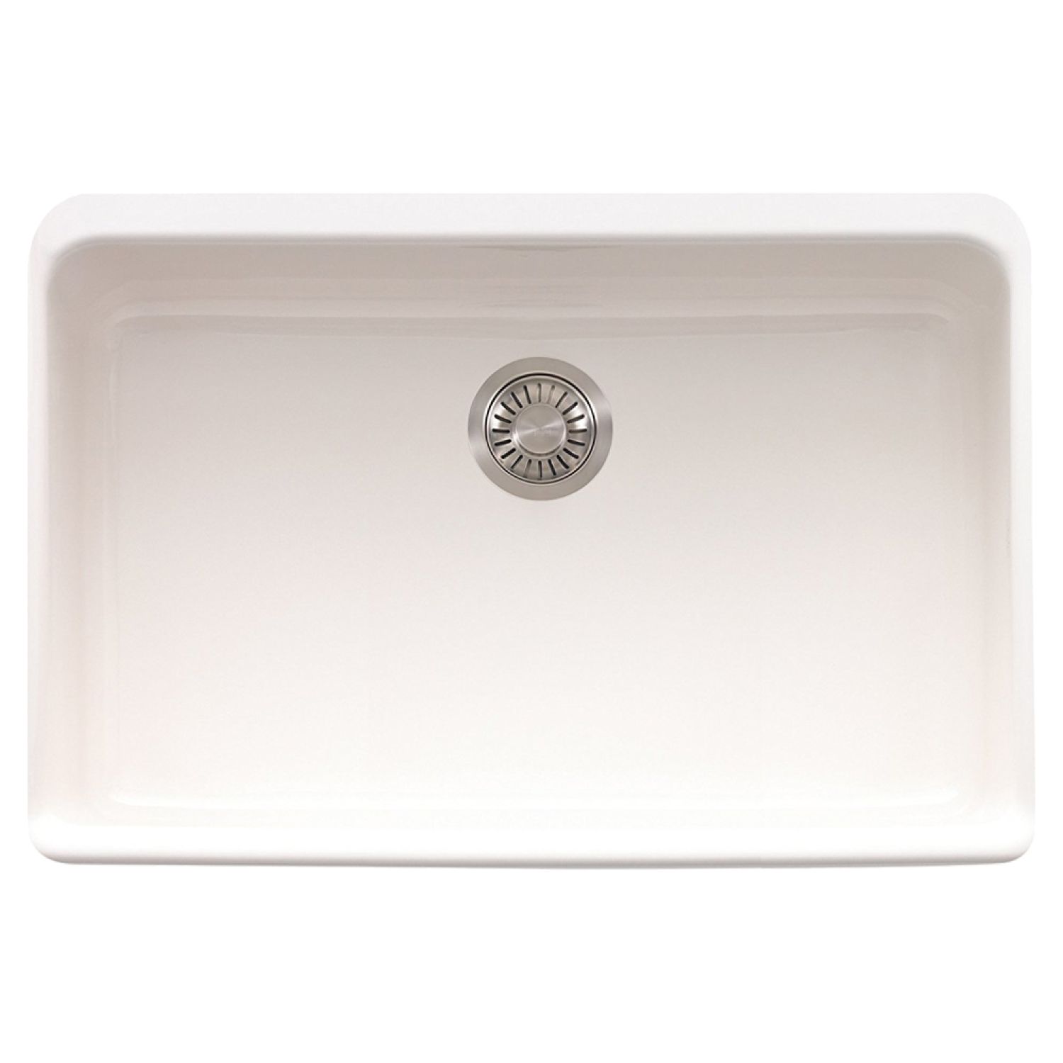 Franke MHK110-28WH Franke MHK110-28WH Single Bowl Apron Front Fireclay Apron Front Sink - White
