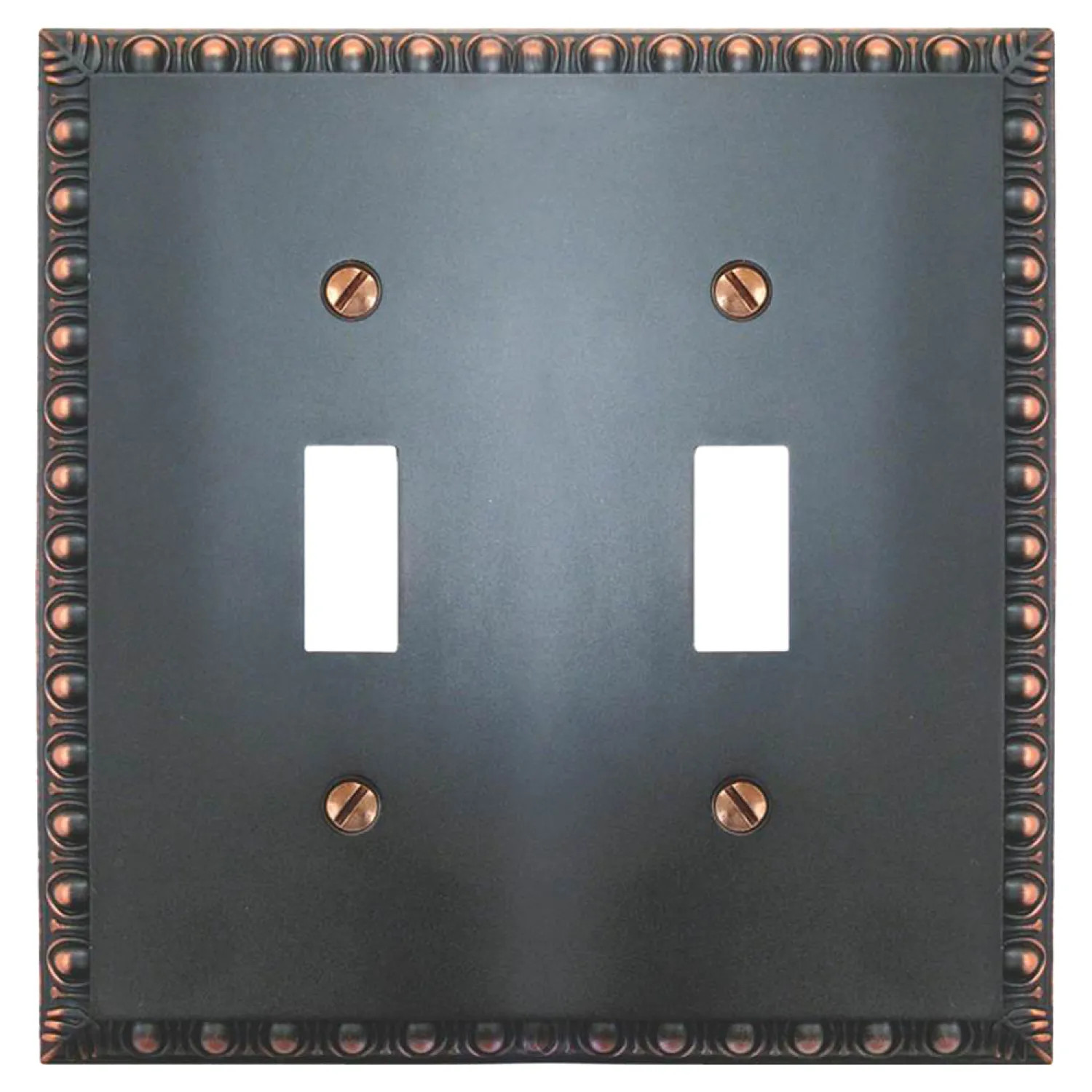 AmerTac 90TTVB AmerTac 90TTVB Rectangular Wall Plate, 2 Gang, 4.9 in L x 1.9 in W x 1/4 in D, Aged Bronze