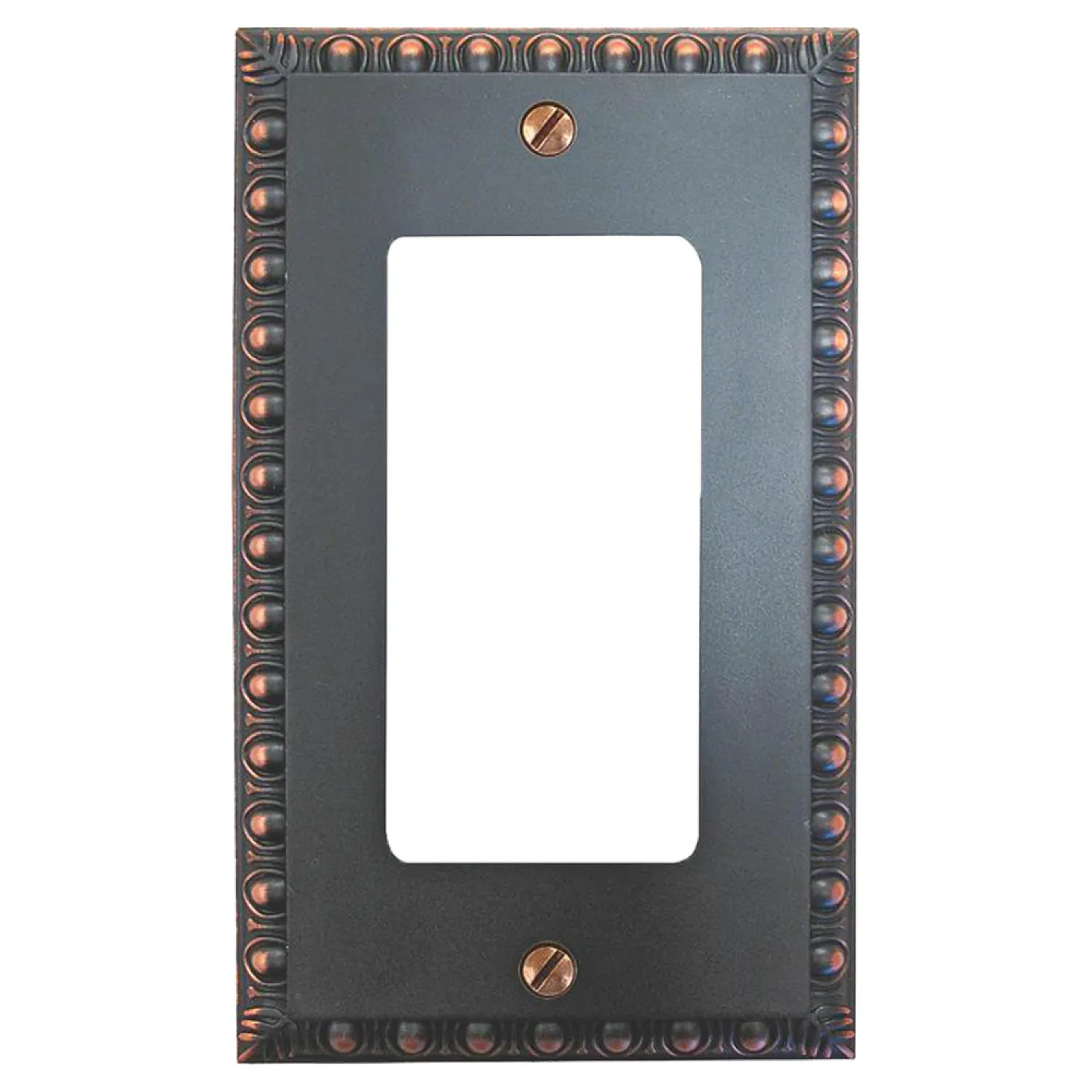 AmerTac 90RVB AmerTac Amerelle Renaissance 90RVB Decorative Rectangular Wall Plate, 1 Gang, 5 in L x 3 in W