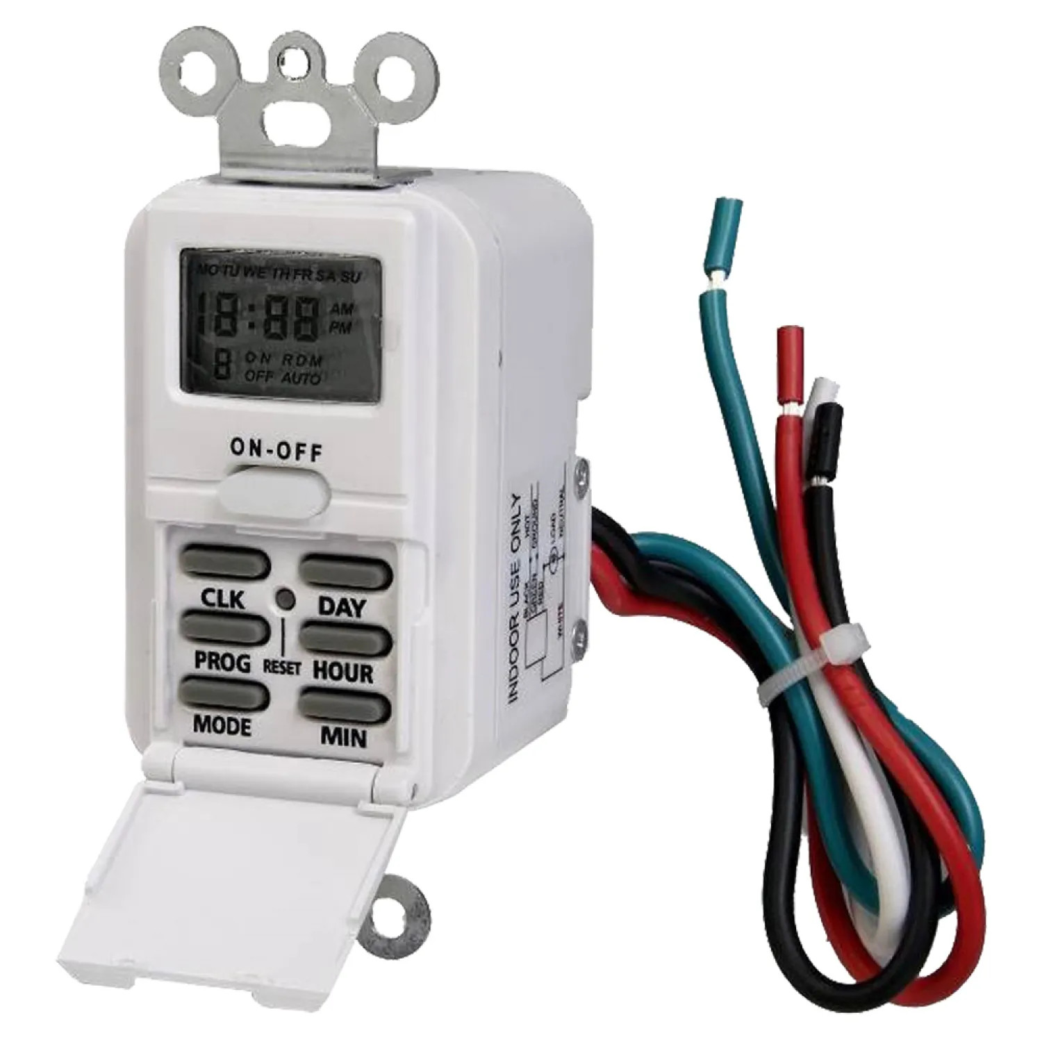 Westek TMDW10 Westek TMDW10 Programmable Weekly Switch Timer, 125 V, 15 A, 7 On-Off Cycles per Day