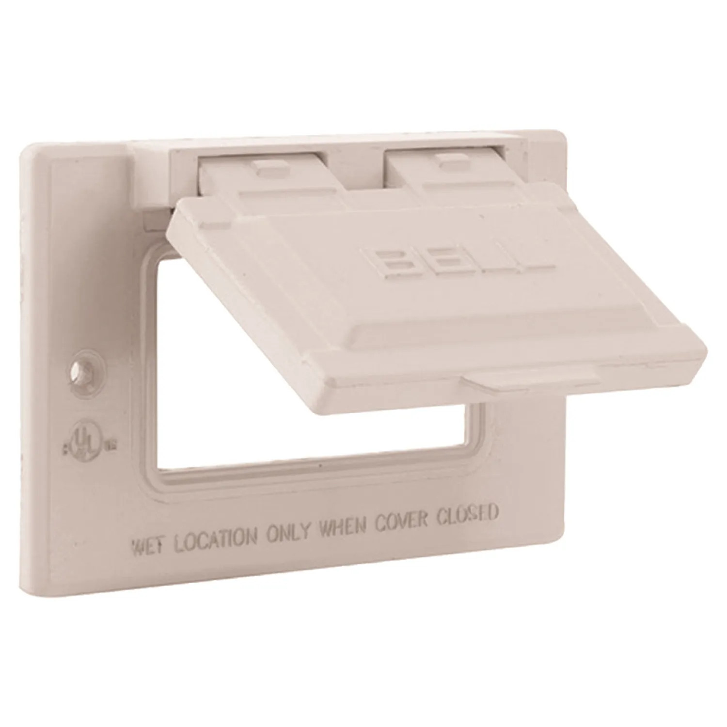 Hubbell 5101-6 Hubbell 5101-6 White Single-Gang GFCI Flip Cover