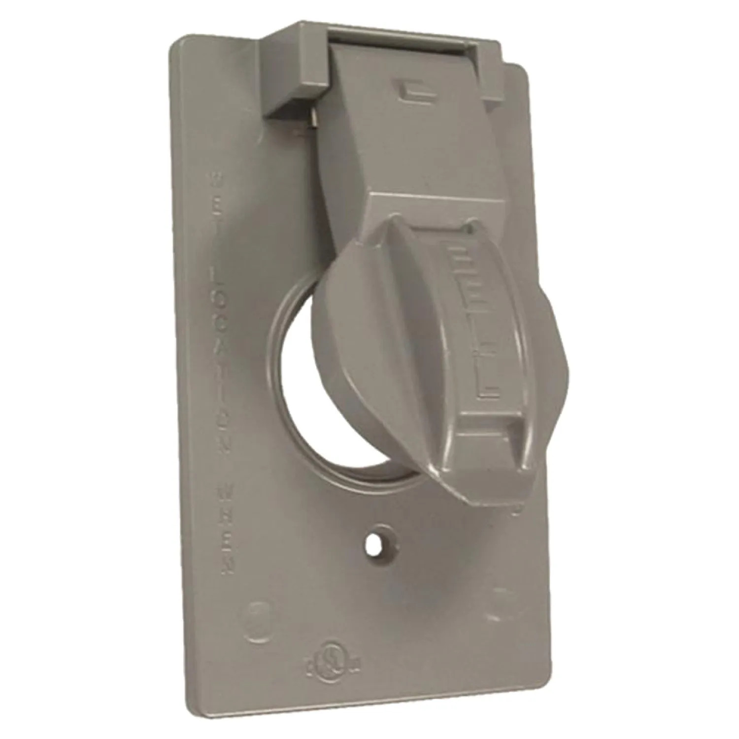 Hubbell 5155-5 Hubbell 5155-5 Gray Single-Gang Flip Cover
