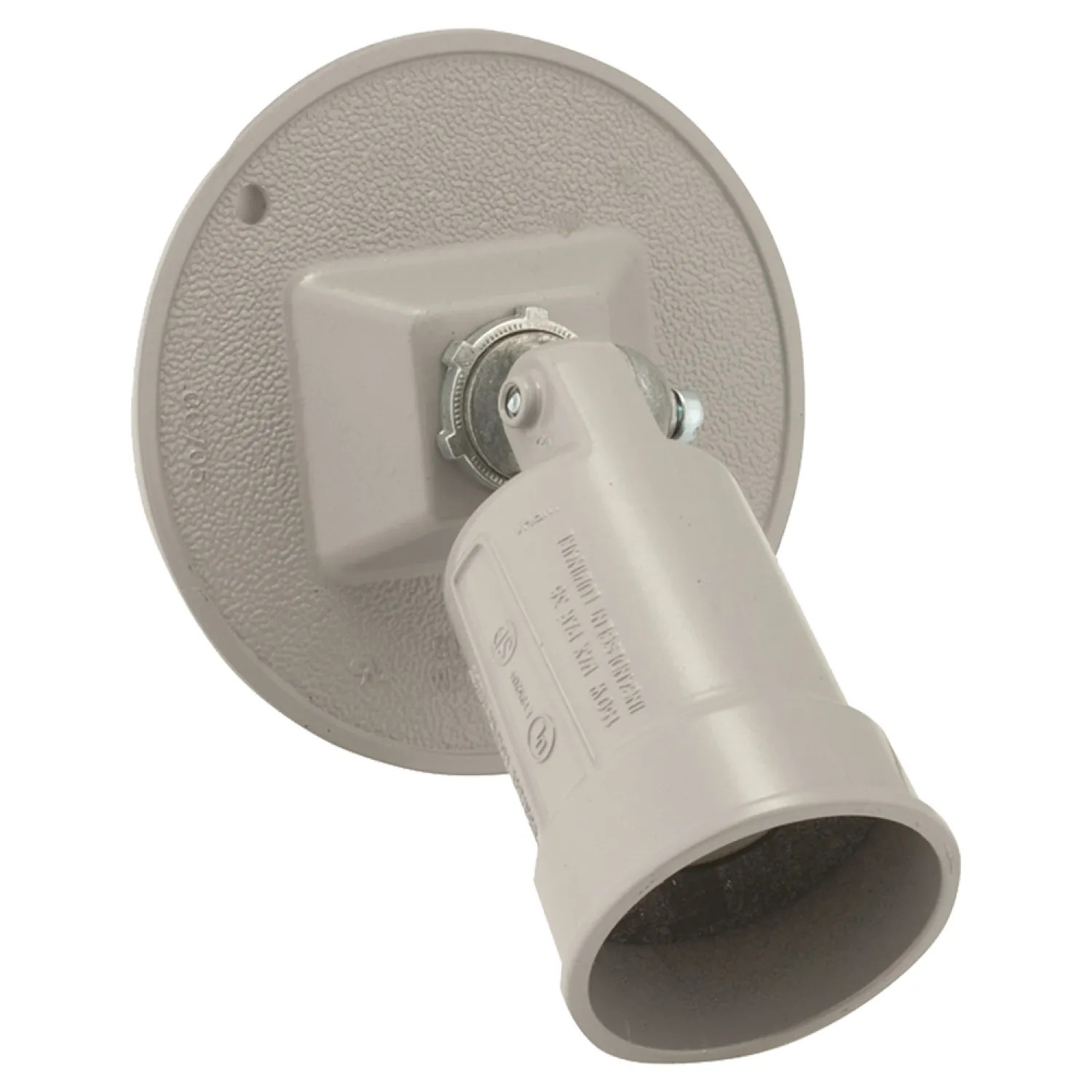 Hubbell 5624-5 Hubbell 5624-5 Gray Lampholder and Round Cover Combo