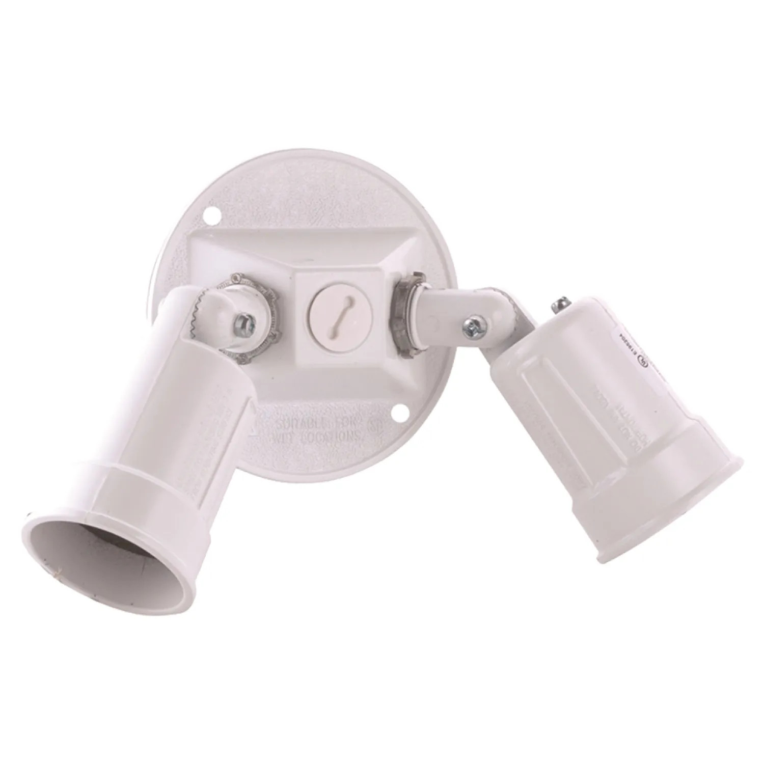 Hubbell 5625-6 Hubbell 5625-6 White Lampholder and Round Cover Combo