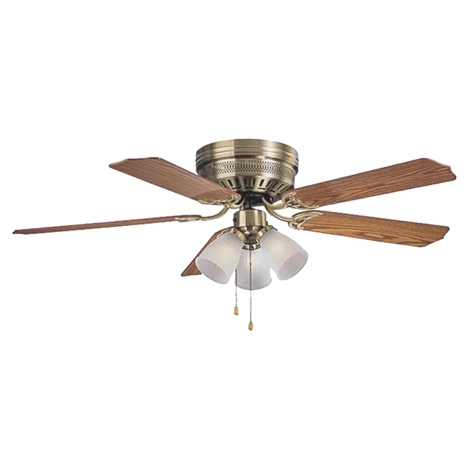 Boston Harbor CF-78049L Boston Harbor CF-78049L Antique Brass Hugger Low Profile Ceiling Fan
