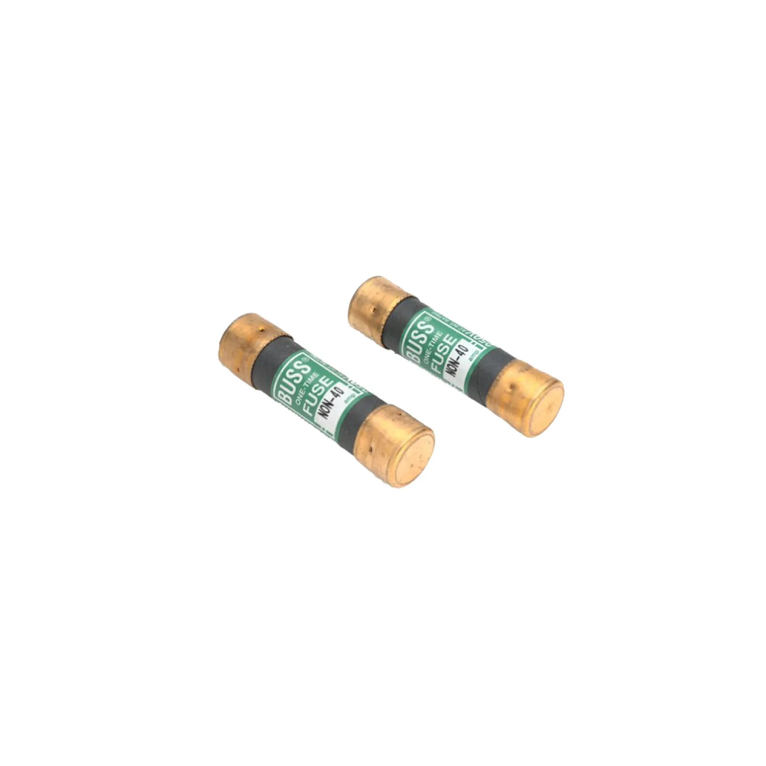 Bussmann NON-40 Bussmann Fusetron NON-40 Cartridge One Time Non-Current Limiting Low Voltage Fast Acting Fuse, 40 A