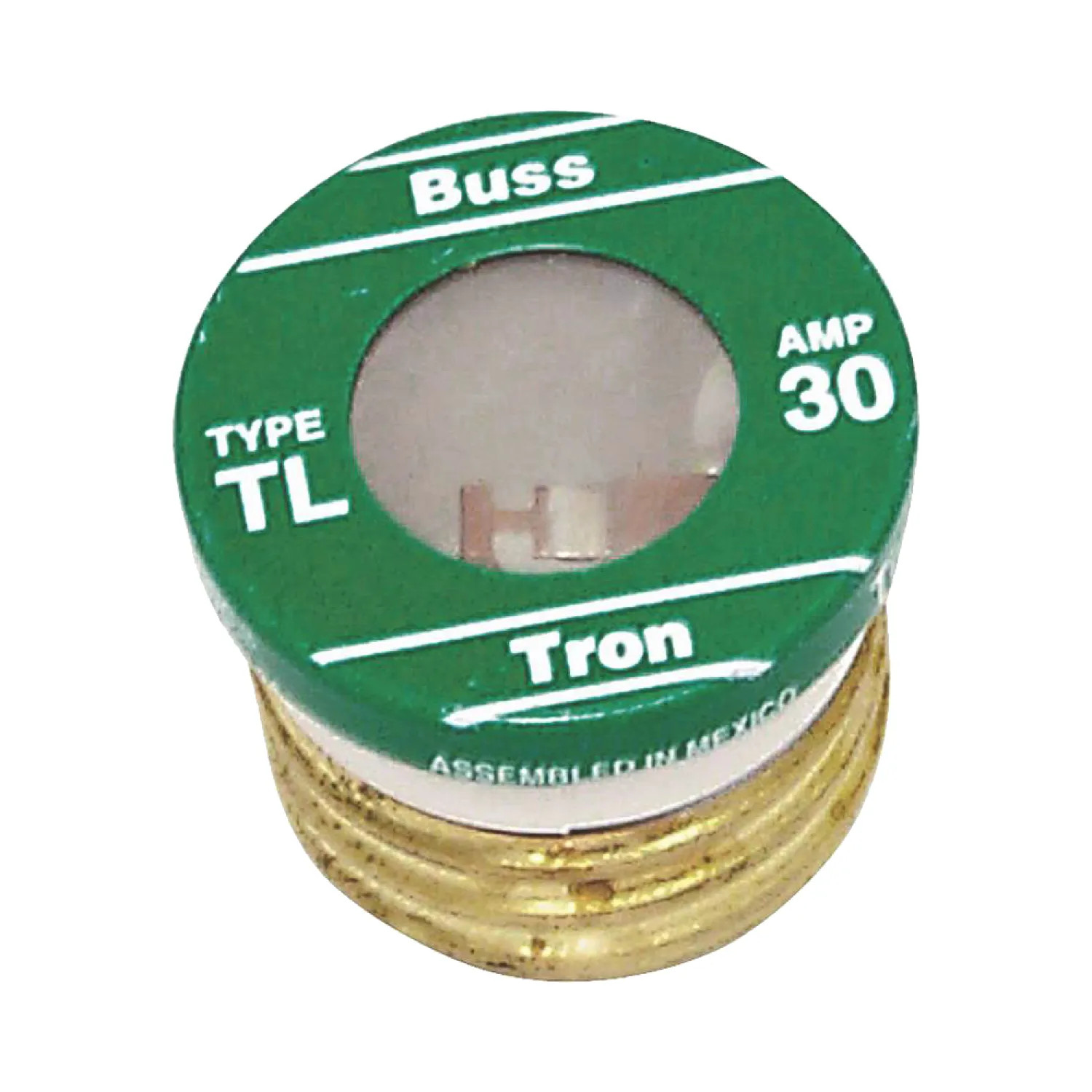 Bussmann BP/TL-30 Bussmann TL Time Delay Medium Duty Low Voltage Plug Fuse, 30 A, 125 VAC, 10 kA