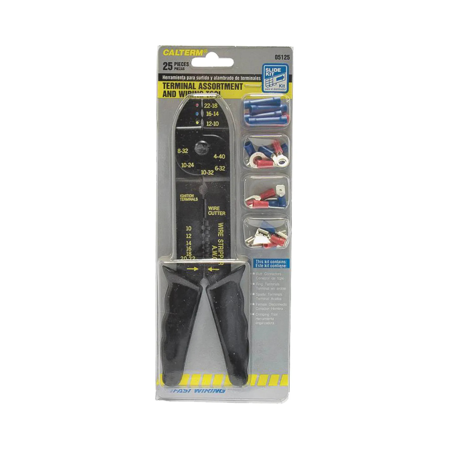 Calterm 5125 Calterm 5125 Solderless Terminal Kit, 25 Pieces