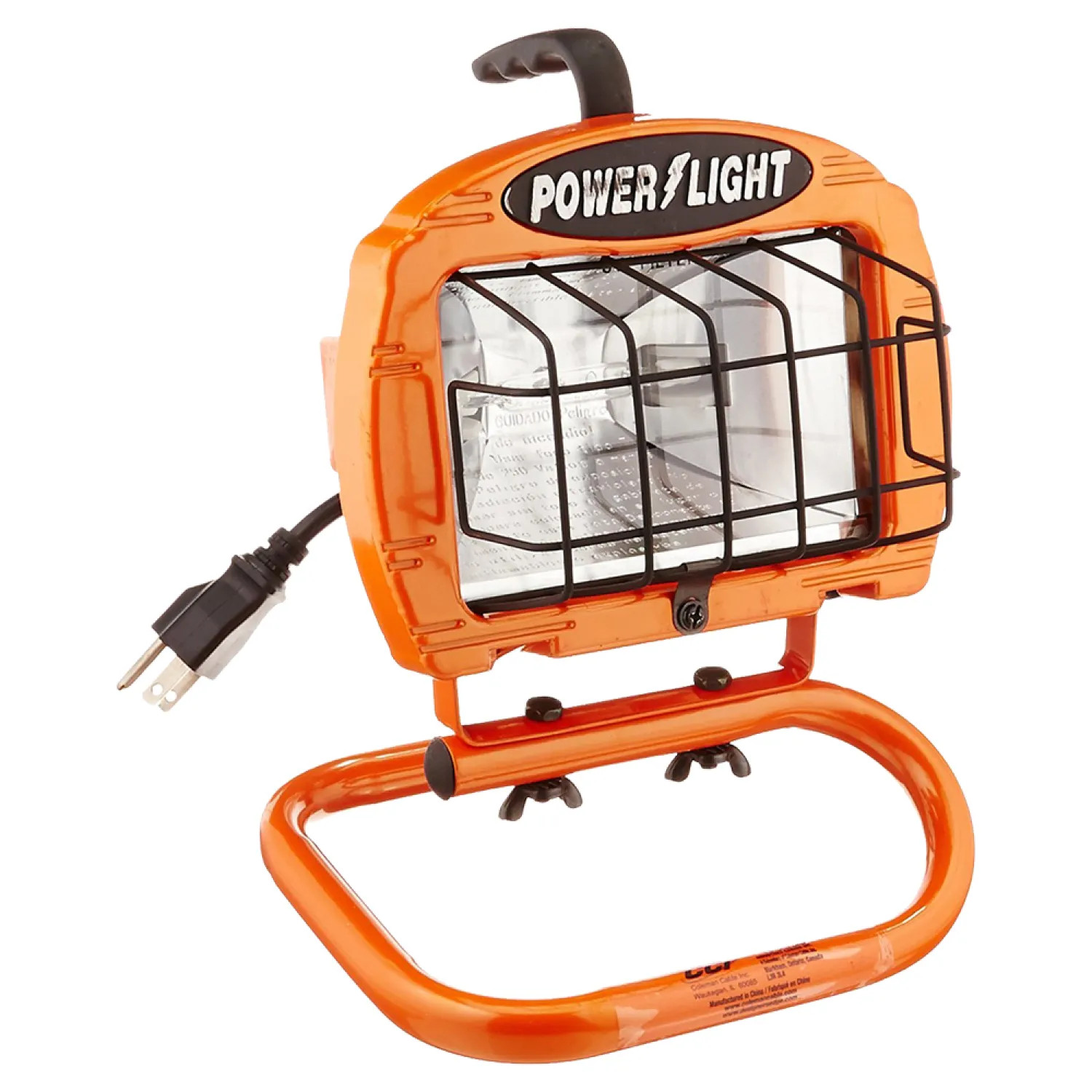 Coleman Cable L860 CCI Contractor Portable Work Light, 250 W, 250 W Halogen Lamp