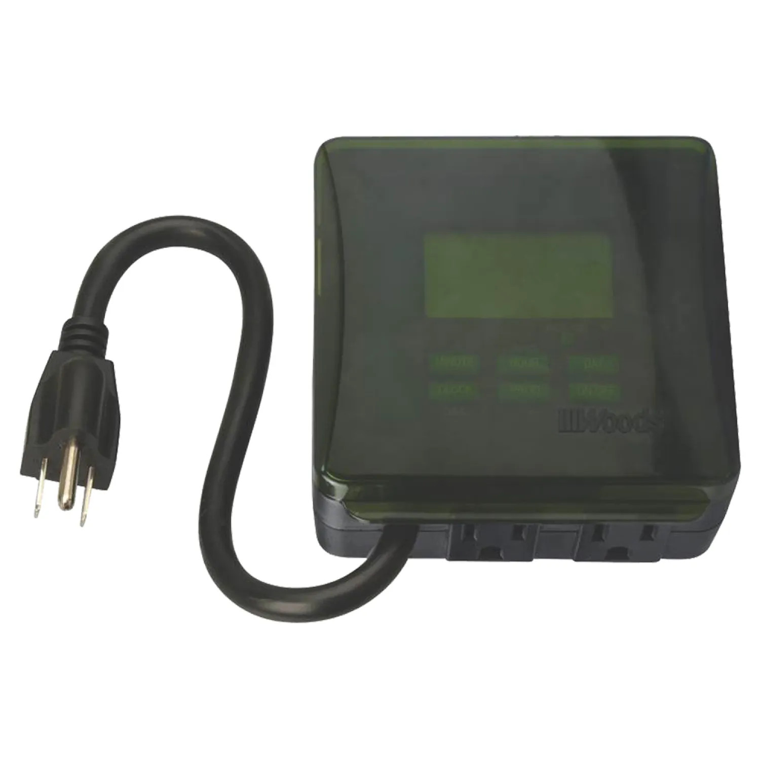 Coleman Cable 50015 Woods 50015 Heavy Duty Outdoor Weatherproof Timer, 125 V, 15 A, 7 day, 20 Cycles per day