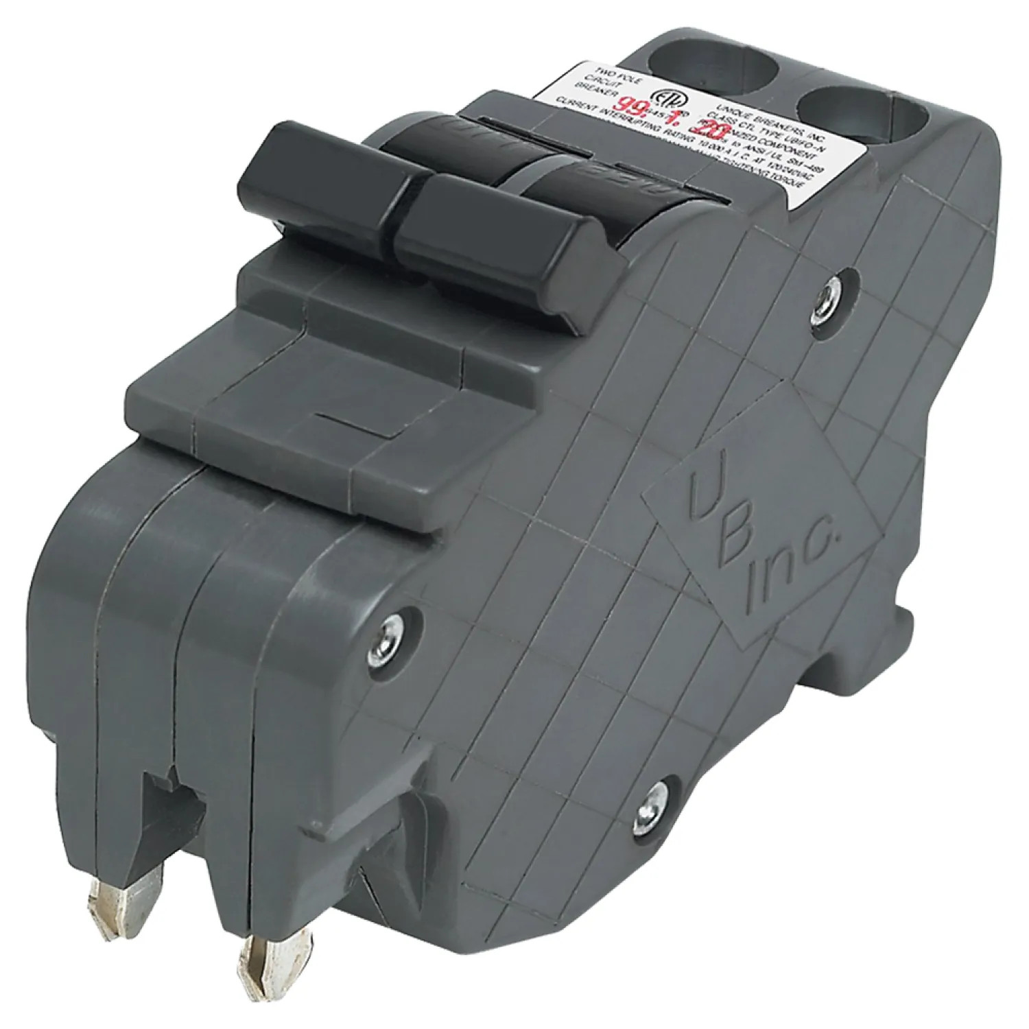 Connecticut UBI-F0240N Connecticut UBIF Standard Thin Type NC Circuit Breaker, 120/240 V, 40 A, 2 Pole, 10000 A