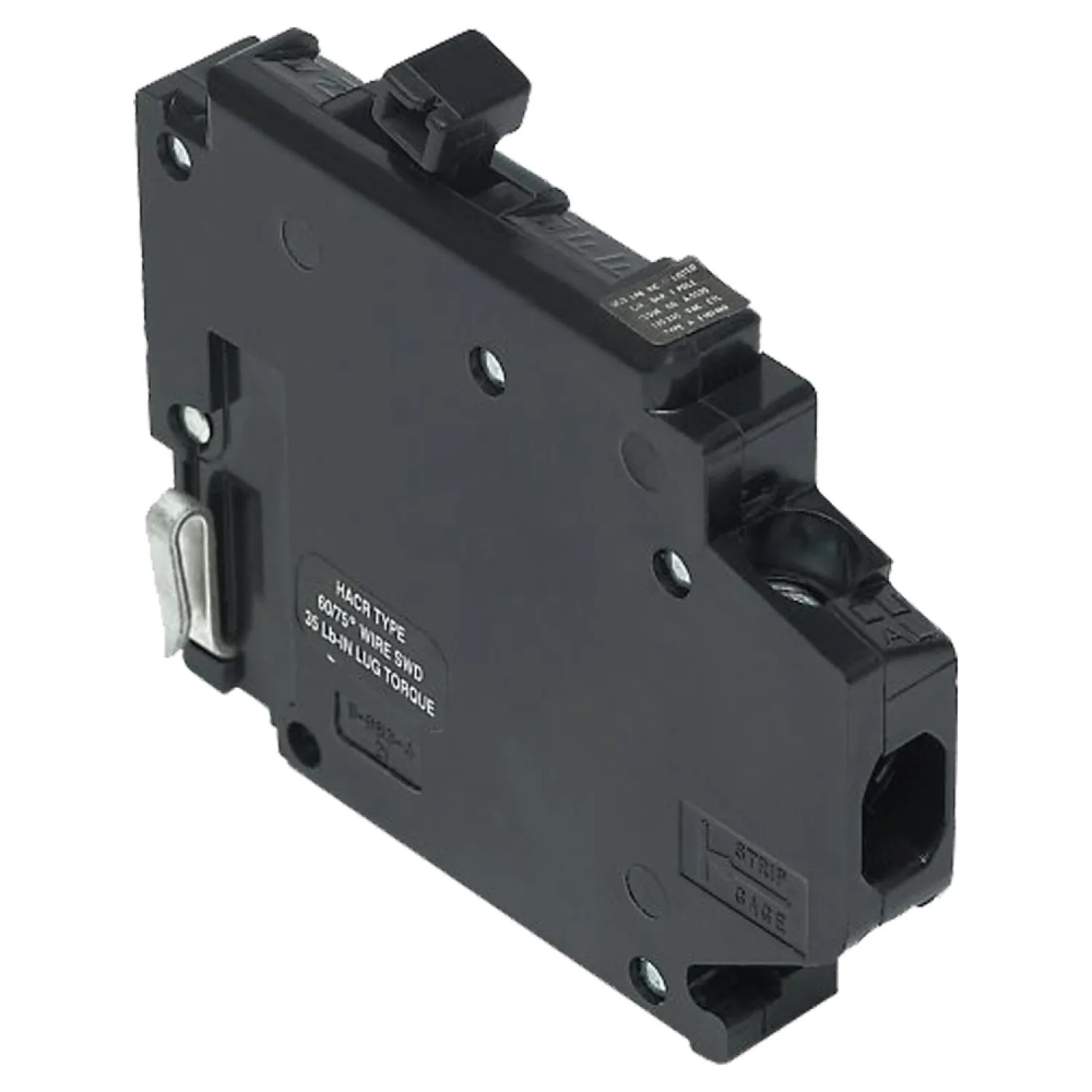 Connecticut A115L Connecticut UBITBA115L Type UBITBA Left Clip Circuit Breaker, 120/240 V, 15 A, 1 P, 10 kA