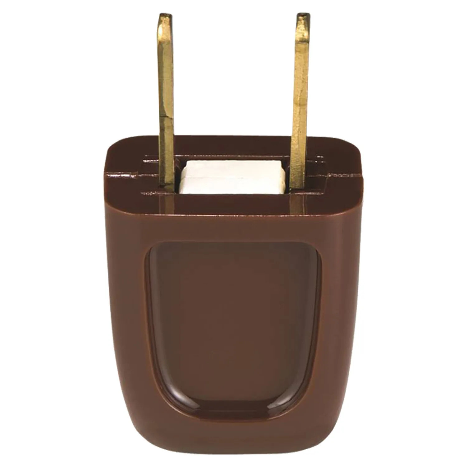 Academy BP2601-6B-SP Academy 2601-6B-L Easy Install Non-Grounded Straight Electrical Plug, 125 V, 10 A, 2 P, 2 W, Brown