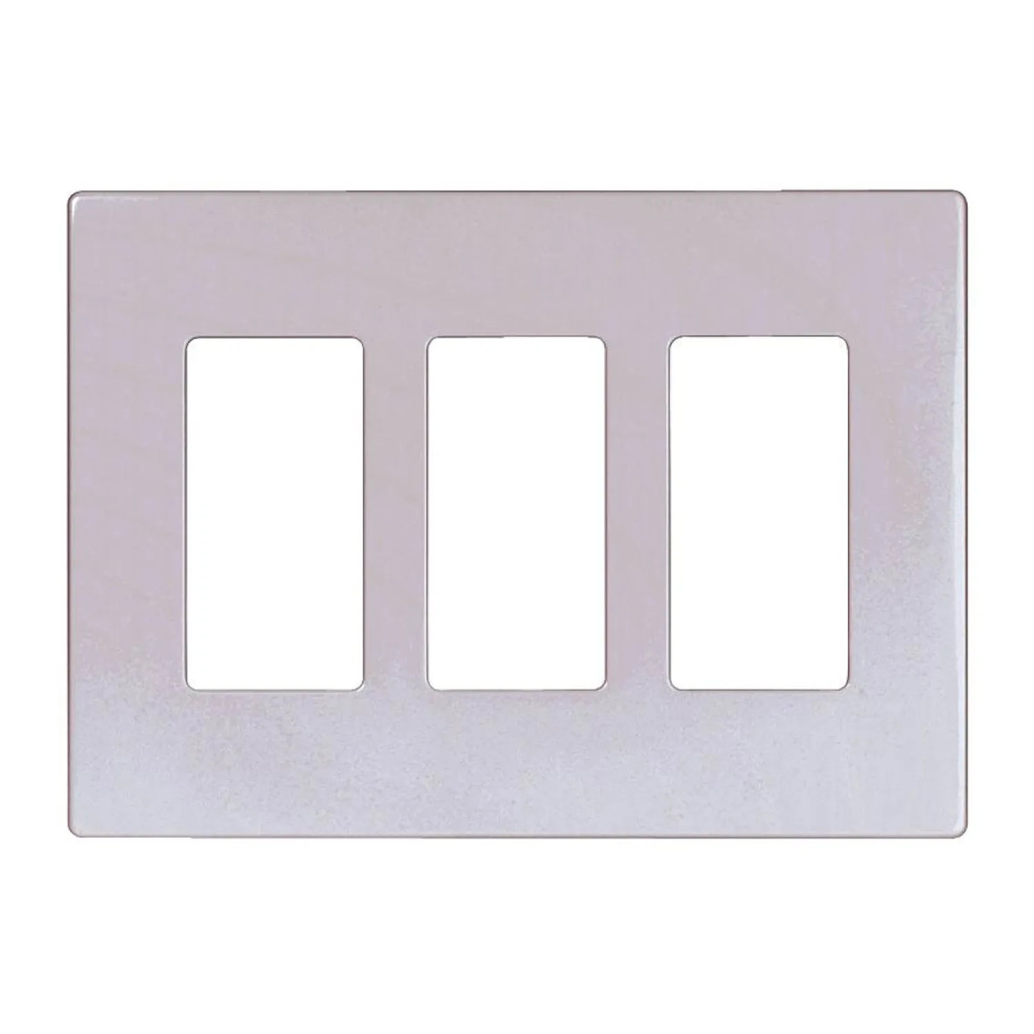 Arrow Hart PJS263W Arrow Hart Decorative Screwless Wall Plate, 3 Gang, White - PJS263