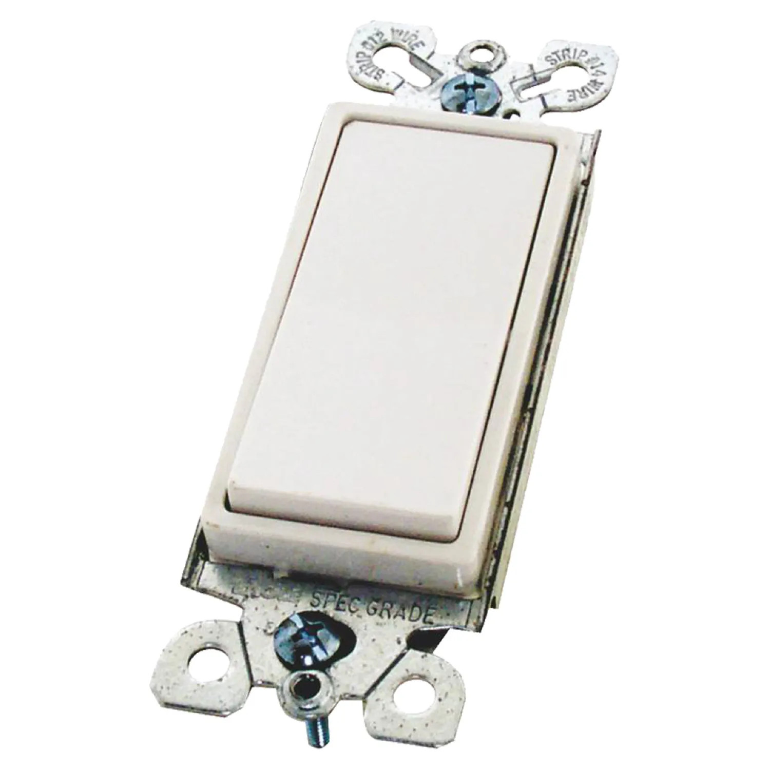 Cooper 7501W-BOX Cooper 7500-Box Decorative Standard Rocker Switch, 120/277 VAC, 15 A, 1 Pole, White