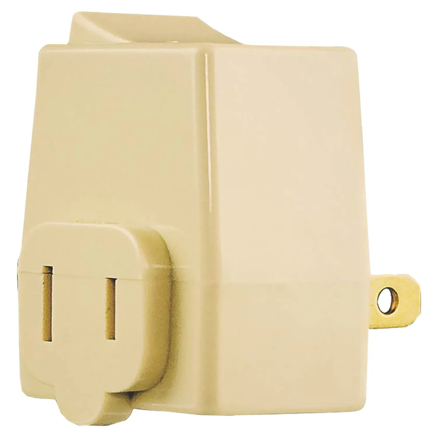 Cooper BP4404V Cooper BP4404V Polarized Plug-In Switch, 120 VAC, 15 A, Ivory