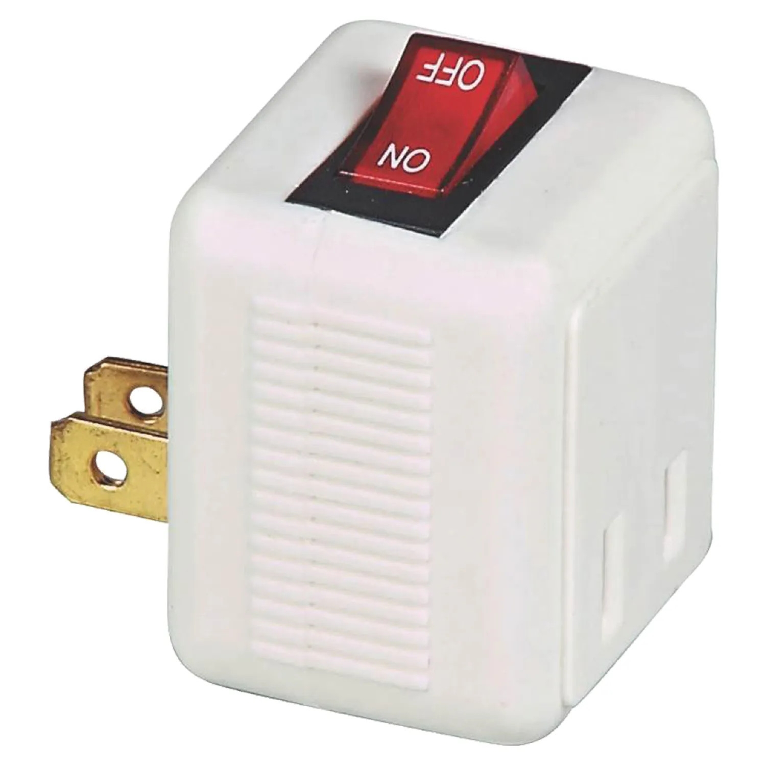 Cooper BP4404W Cooper BP4404W Polarized Plug-In Switch, 120 VAC, 15 A, White