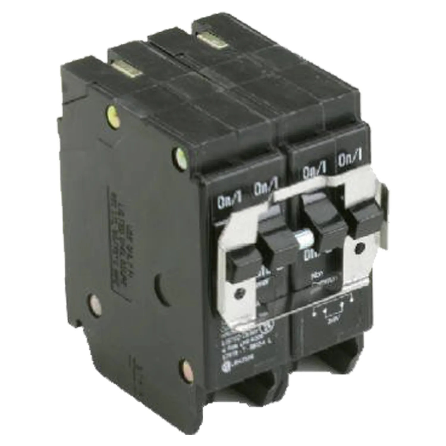 Eaton BQ220220 Eaton BQ220220 Type BQ Quadplex Circuit Breaker, 120/240 VAC, 20/20 A, 4 P, 10 kA
