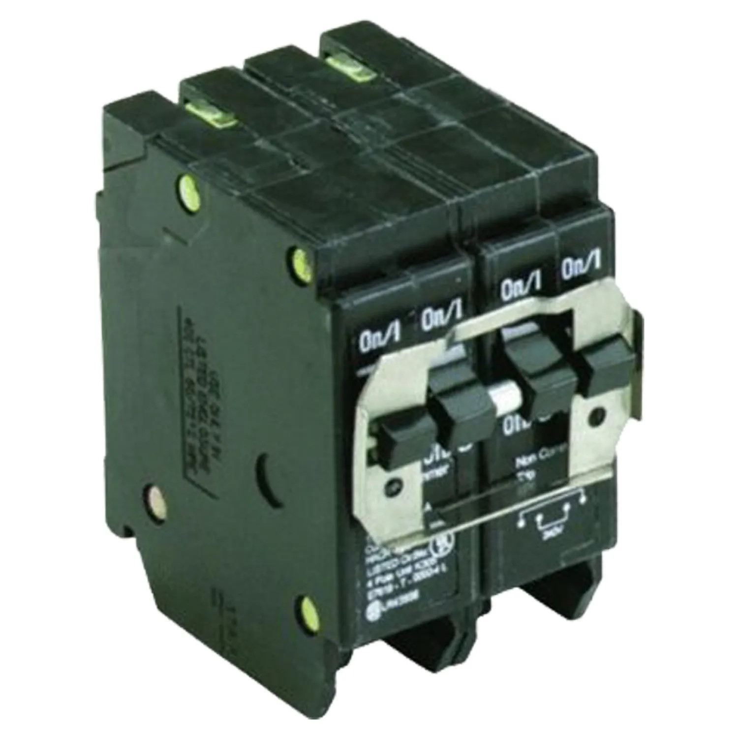 Eaton BQ220230 Eaton BQ220230 Type BQ Quadplex Circuit Breaker, 120/240 VAC, 20/30 A, 4 P, 10 kA