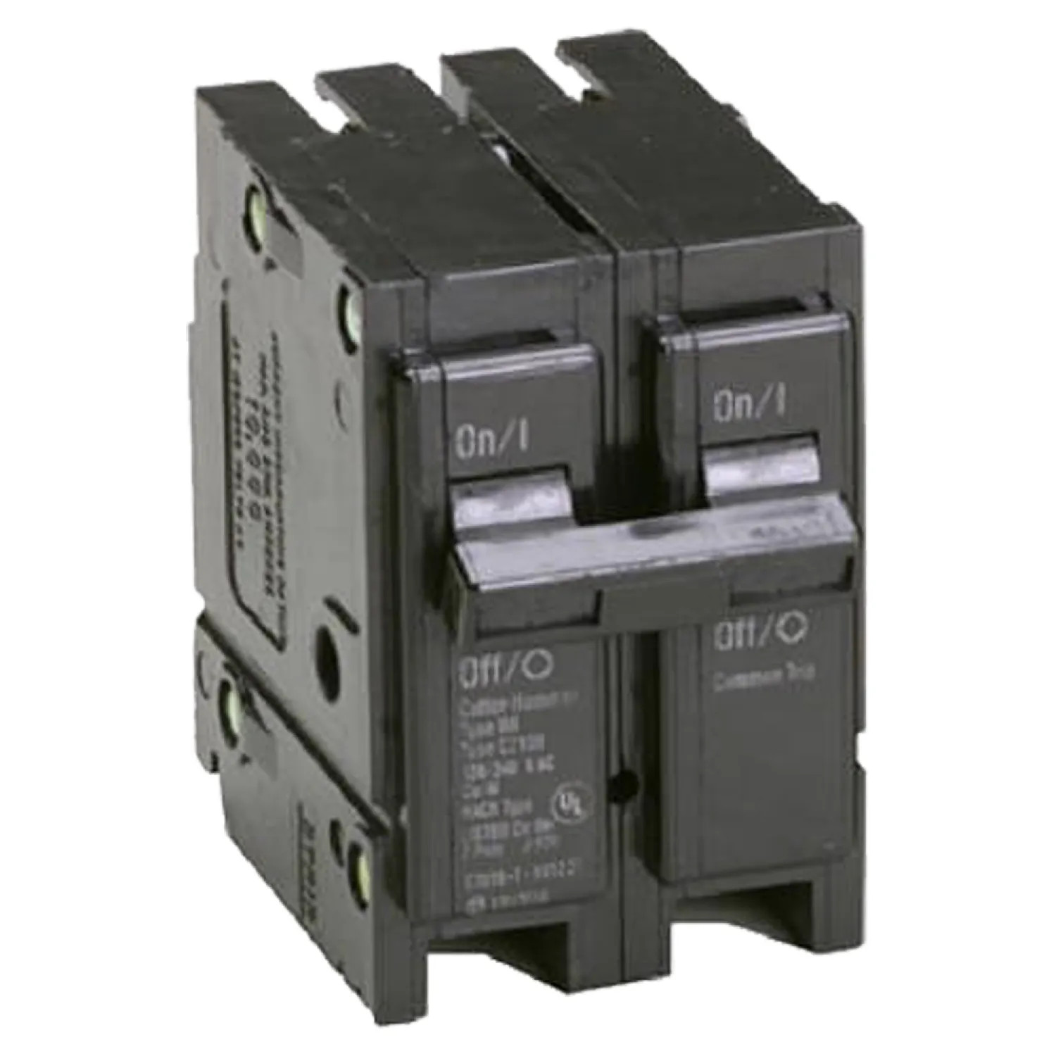 Eaton BR2125 Eaton BR2125 Type BR Miniature Circuit Breaker, 120/240 V, 125 A, 2 P, 42 kA