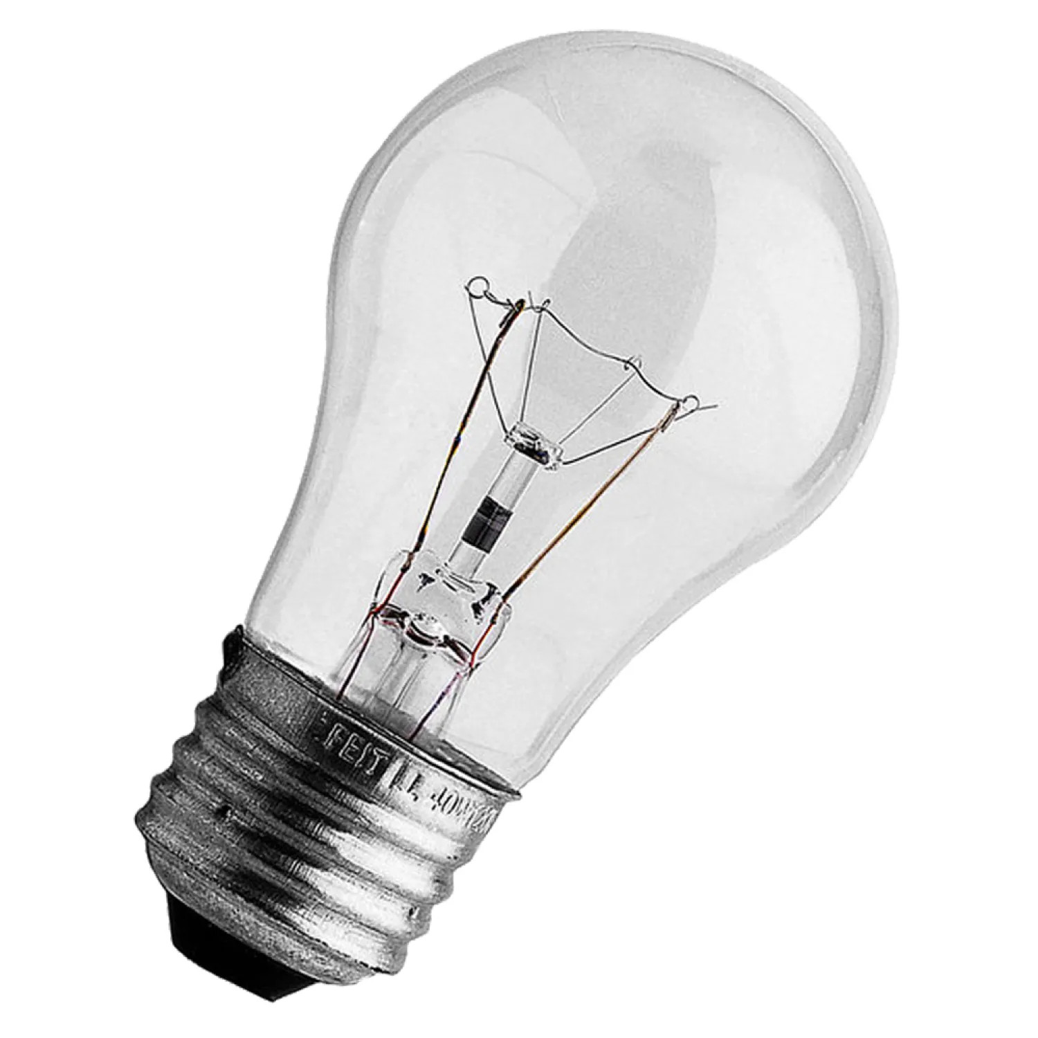 Feit BP40A15/CL Feit Electric BP40A15/CL Dimmable Incandescent Lamp, 40 W, 120 V, A15, Medium Screw ,