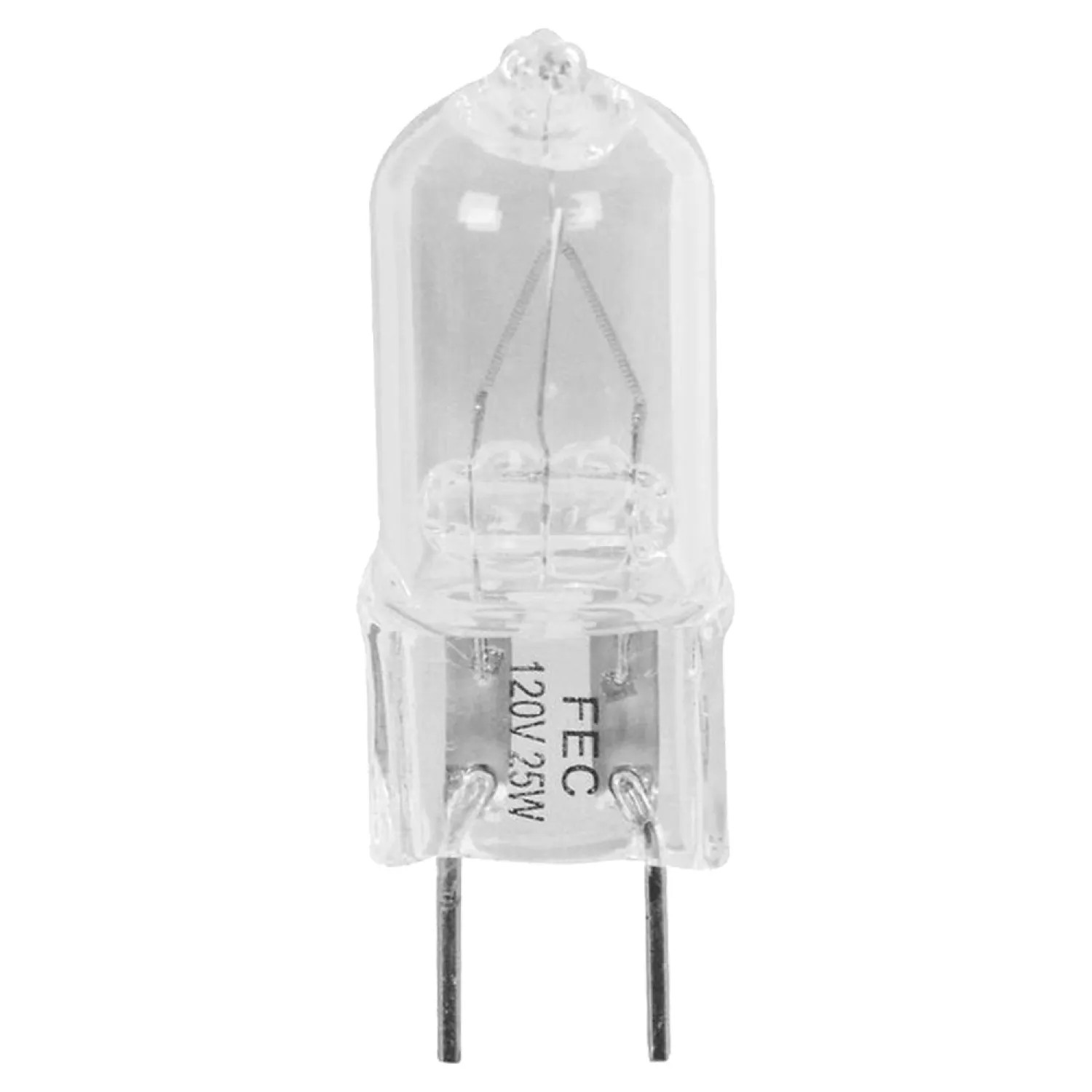 Feit BPQ25/G8 Feit Electric BPQ25/G8 Halogen Lamp, 25 W, 120 V, T4, Bipin GY8.6, 2000 hr